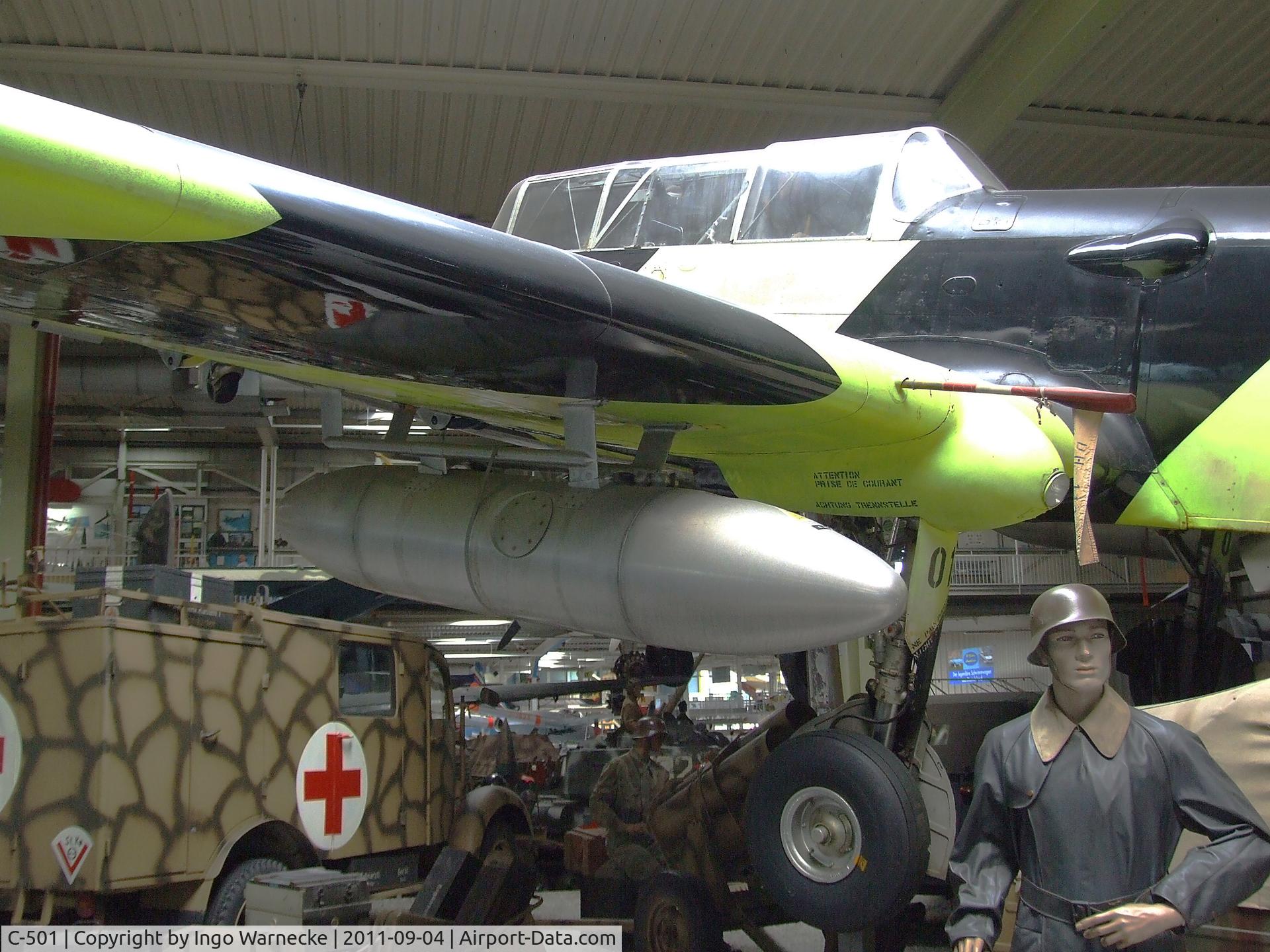 C-501, EKW C-3605 C/N 281, Eidgenössisches Flugzeugwerk (F+W) Emmen C-3605 Schlepp at the Auto & Technik Museum, Sinsheim