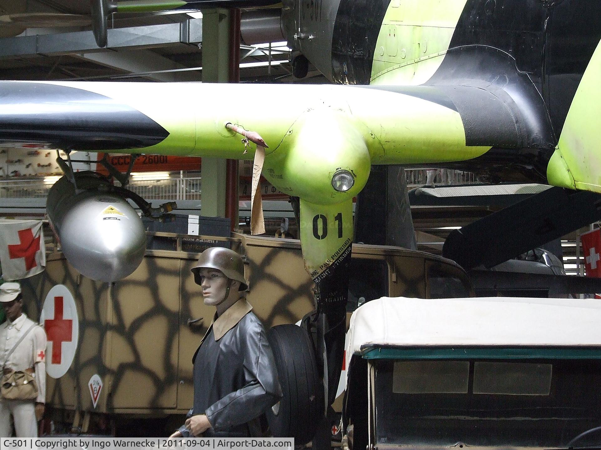 C-501, EKW C-3605 C/N 281, Eidgenössisches Flugzeugwerk (F+W) Emmen C-3605 Schlepp at the Auto & Technik Museum, Sinsheim