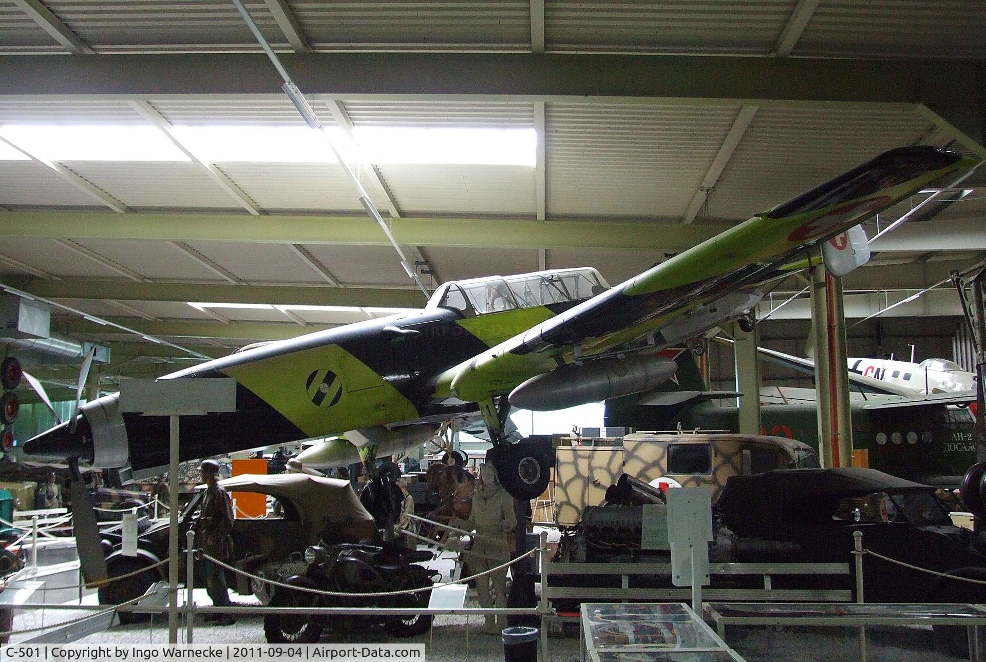 C-501, EKW C-3605 C/N 281, Eidgenössisches Flugzeugwerk (F+W) Emmen C-3605 Schlepp at the Auto & Technik Museum, Sinsheim