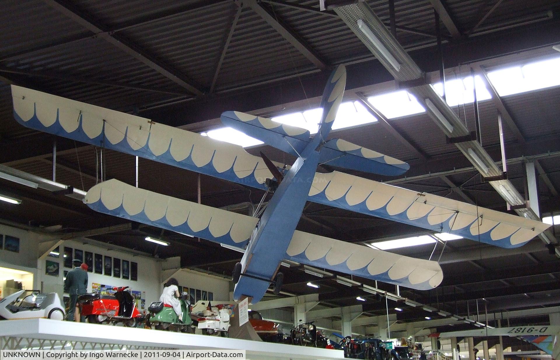 UNKNOWN, 1936 Hugo Hübner Mücke C/N 01, Dr. Hugo Hübner Mücke (even though it was never registered, it did fly!) at the Auto & Technik Museum, Sinsheim
