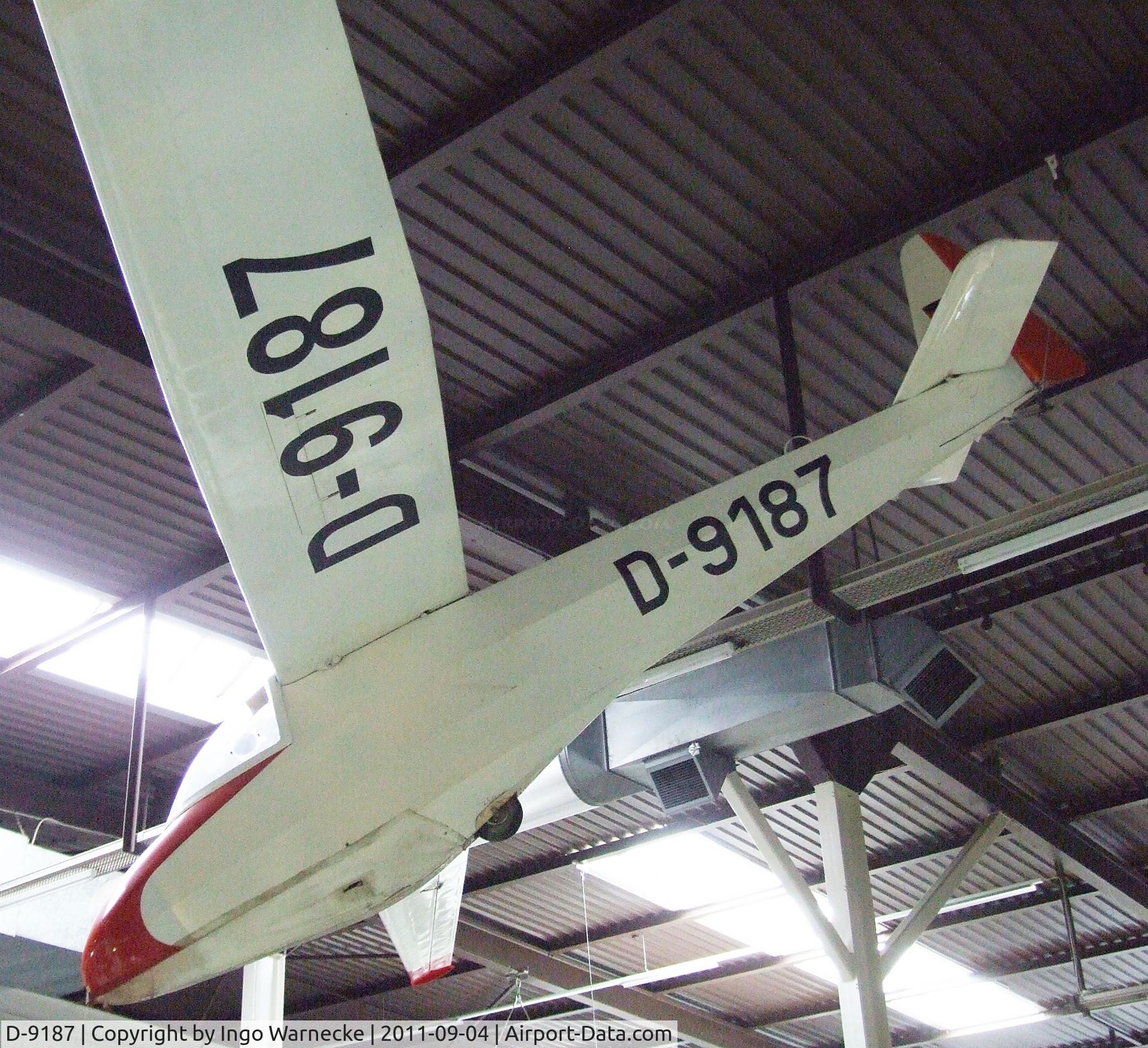D-9187, Scheibe L-Spatz 55 C/N 565, Scheibe L-Spatz 55 at the Auto & Technik Museum, Sinsheim