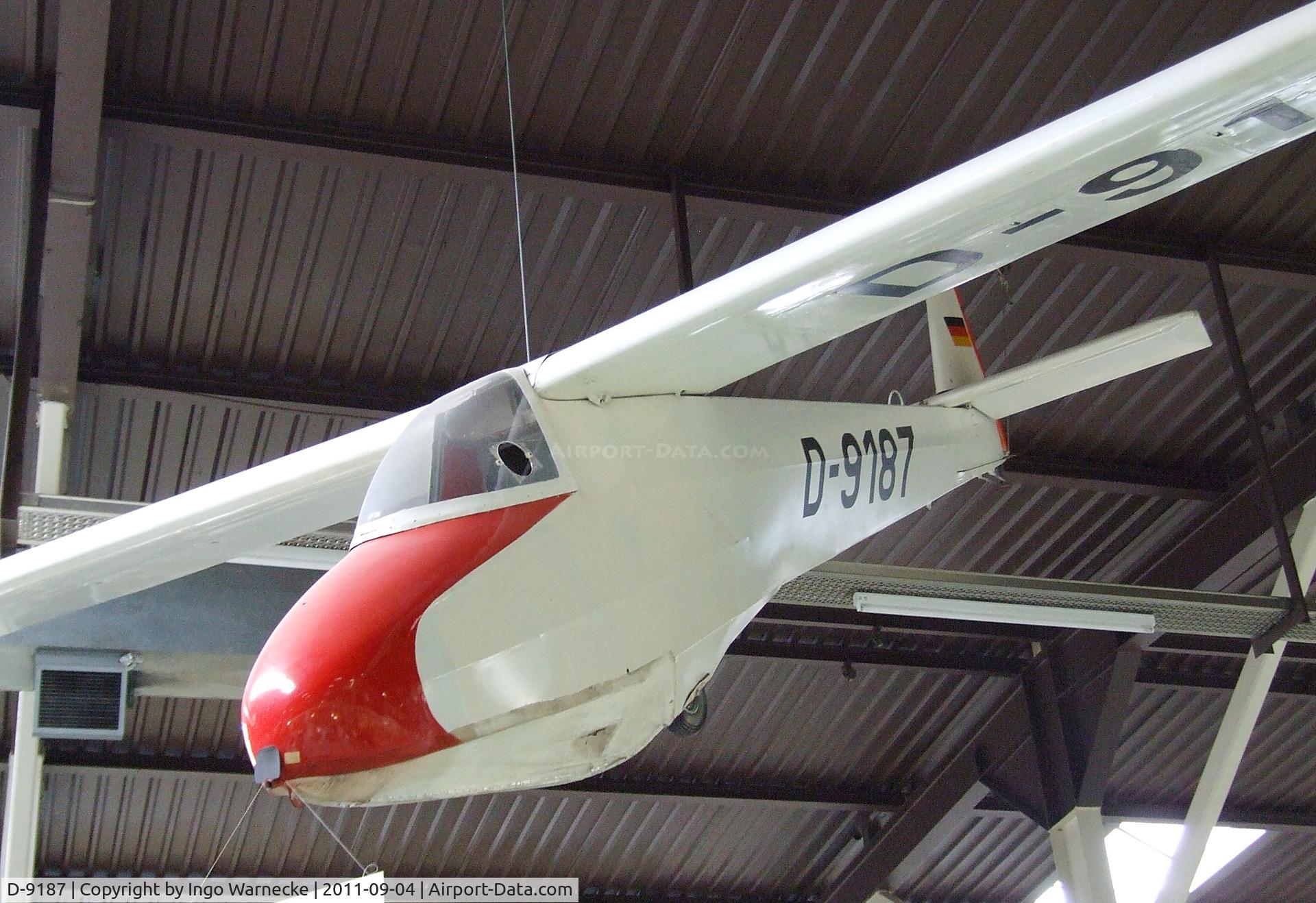 D-9187, Scheibe L-Spatz 55 C/N 565, Scheibe L-Spatz 55 at the Auto & Technik Museum, Sinsheim