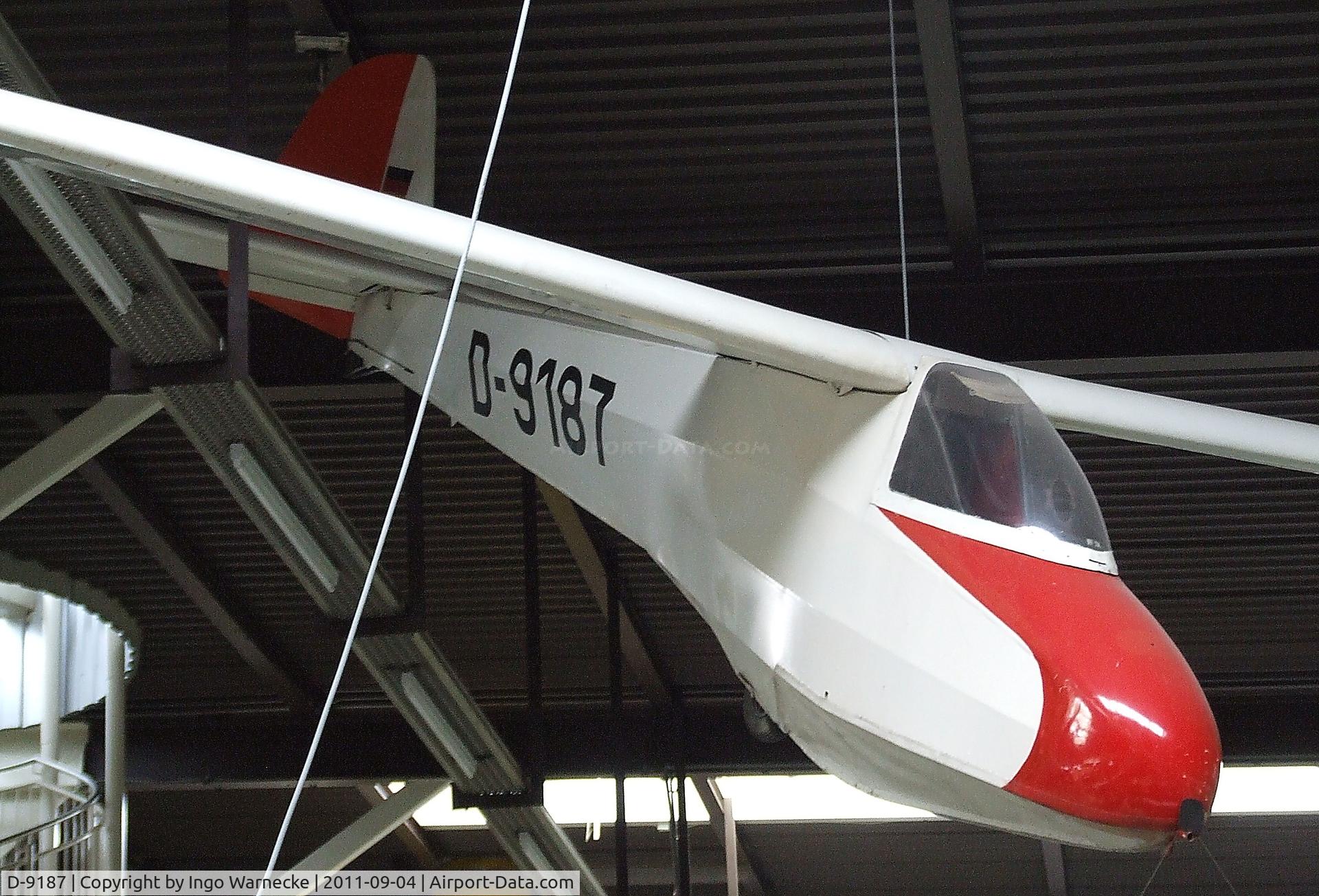 D-9187, Scheibe L-Spatz 55 C/N 565, Scheibe L-Spatz 55 at the Auto & Technik Museum, Sinsheim