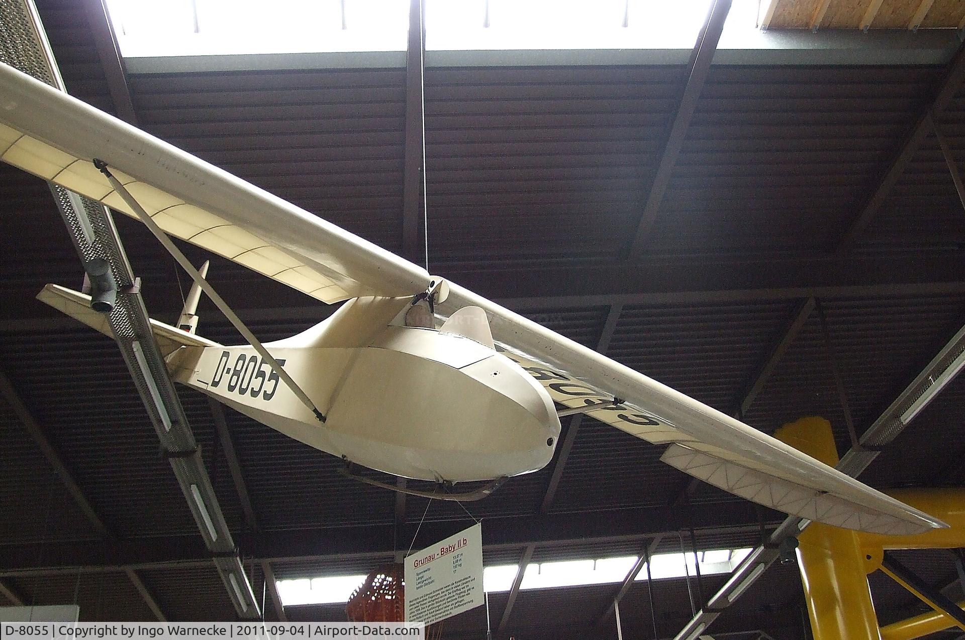D-8055, Schneider Grunau Baby IIb C/N Not found D-8055, Schneider DFS 108-49 Grunau Baby IIb at the Auto & Technik Museum, Sinsheim