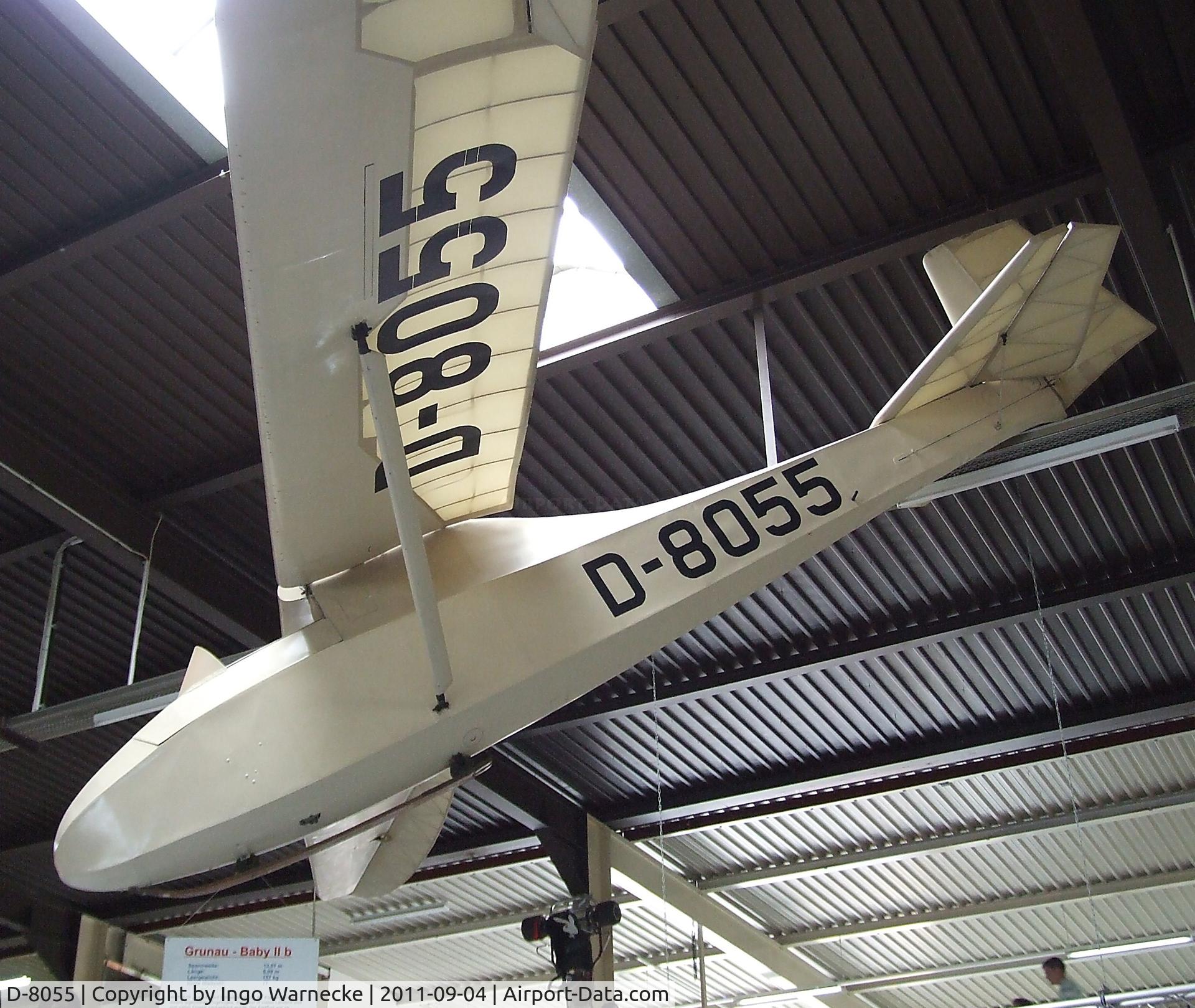 D-8055, Schneider Grunau Baby IIb C/N Not found D-8055, Schneider DFS 108-49 Grunau Baby IIb at the Auto & Technik Museum, Sinsheim
