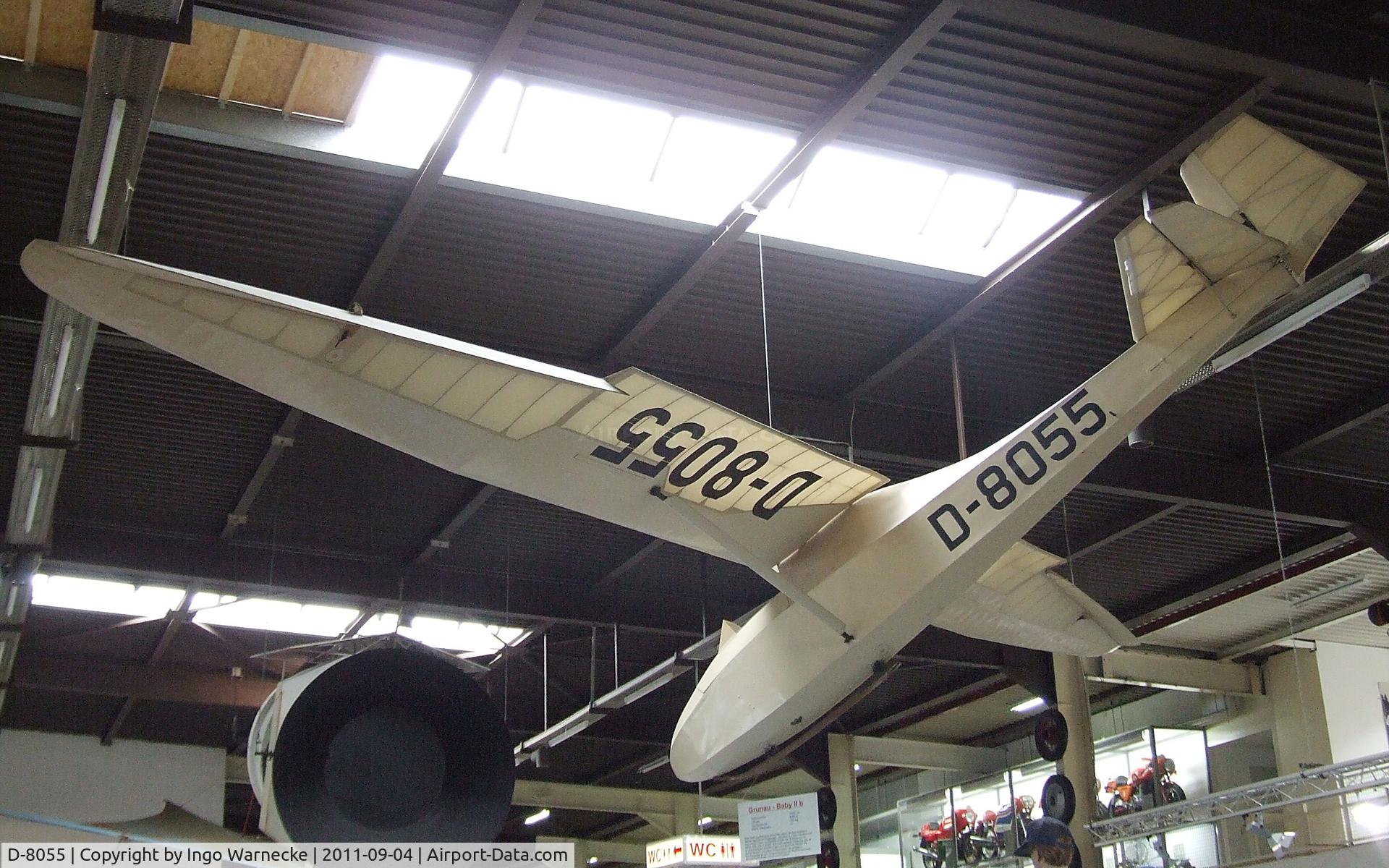 D-8055, Schneider Grunau Baby IIb C/N Not found D-8055, Schneider DFS 108-49 Grunau Baby IIb at the Auto & Technik Museum, Sinsheim