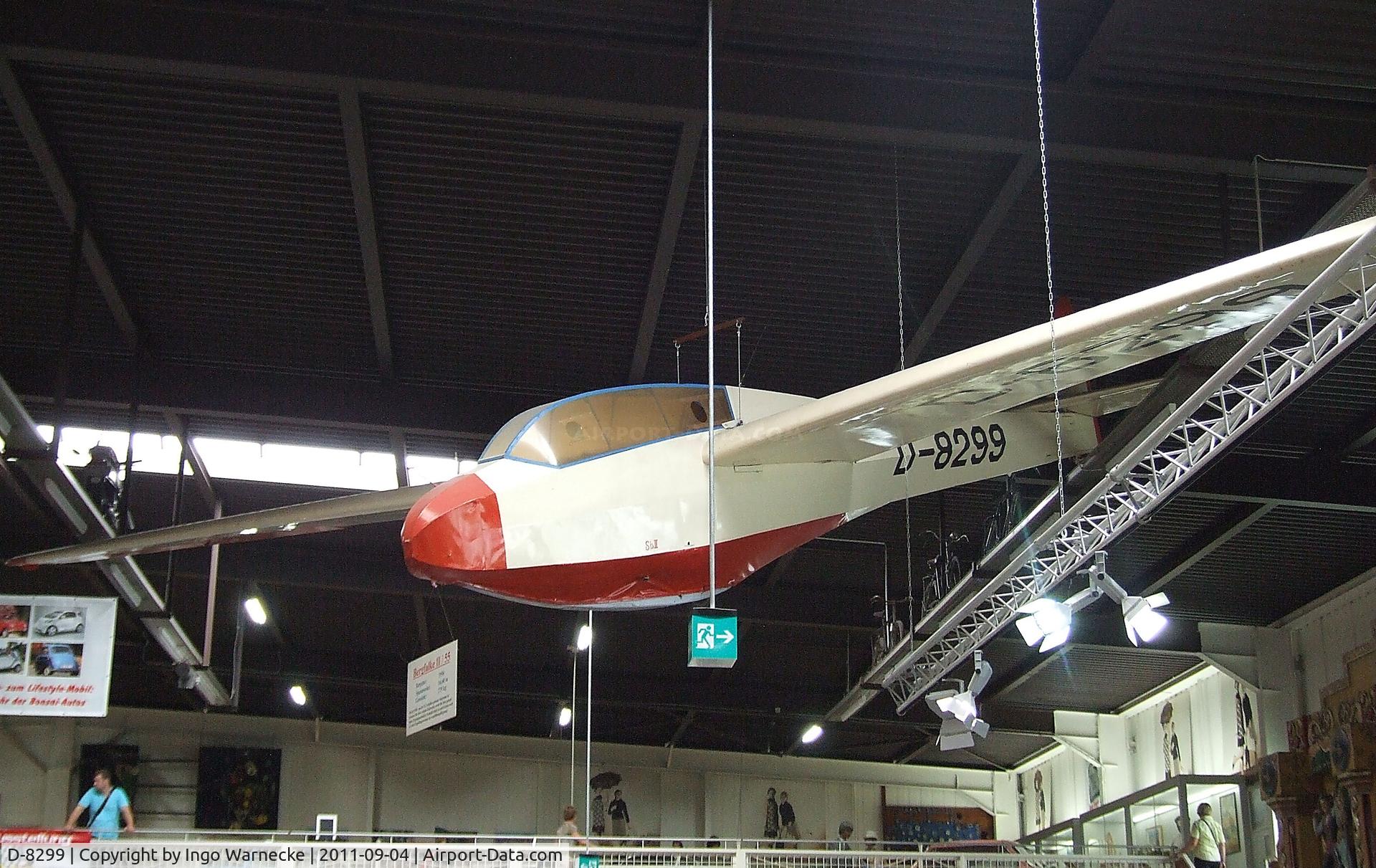 D-8299, Scheibe Mu-13E Bergfalke II C/N Not found D-8299, Scheibe Bergfalke II/55 at the Auto & Technik Museum, Sinsheim