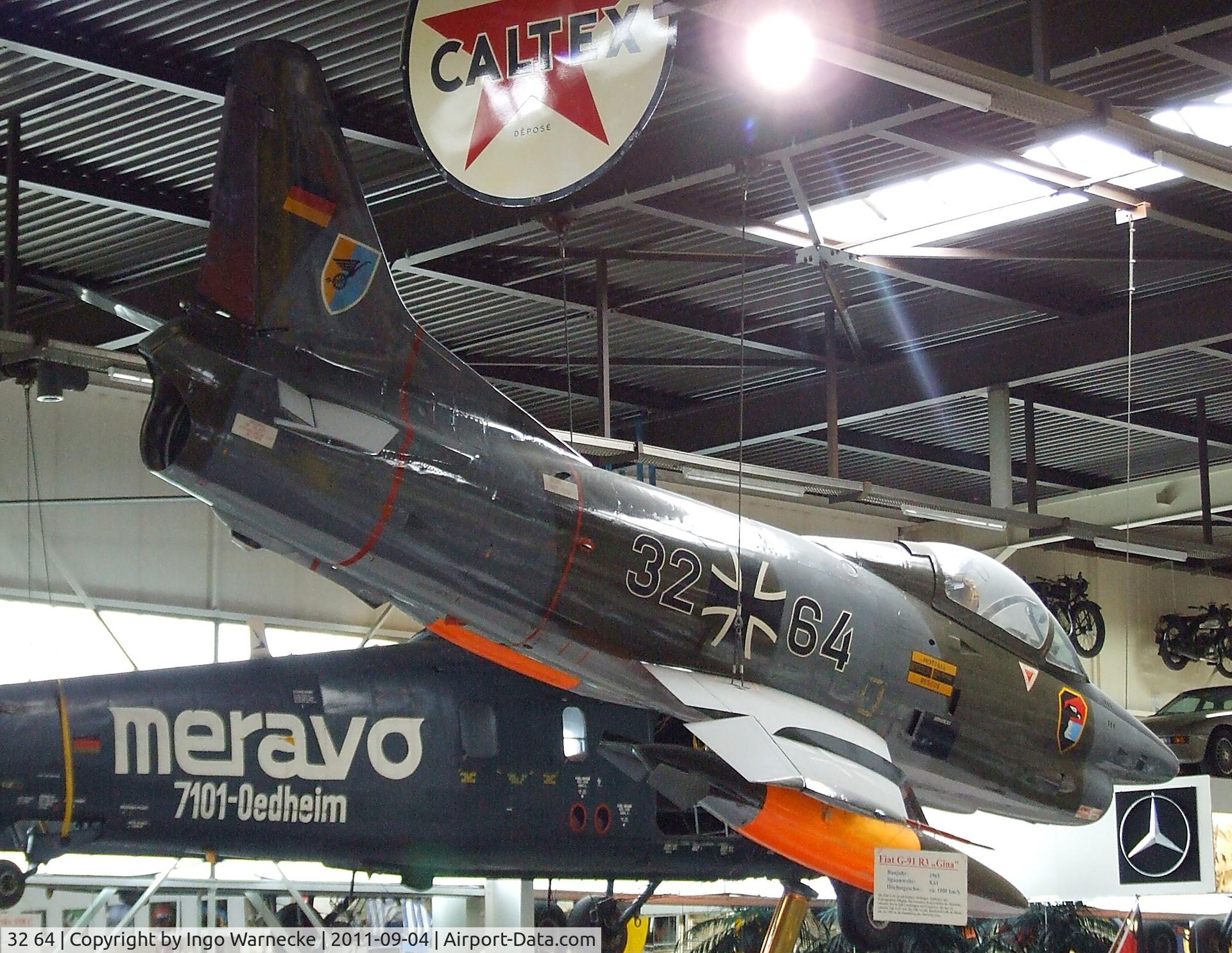 32 64, Fiat G-91R/3 C/N D534, FIAT G.91R/3 at the Auto & Technik Museum, Sinsheim