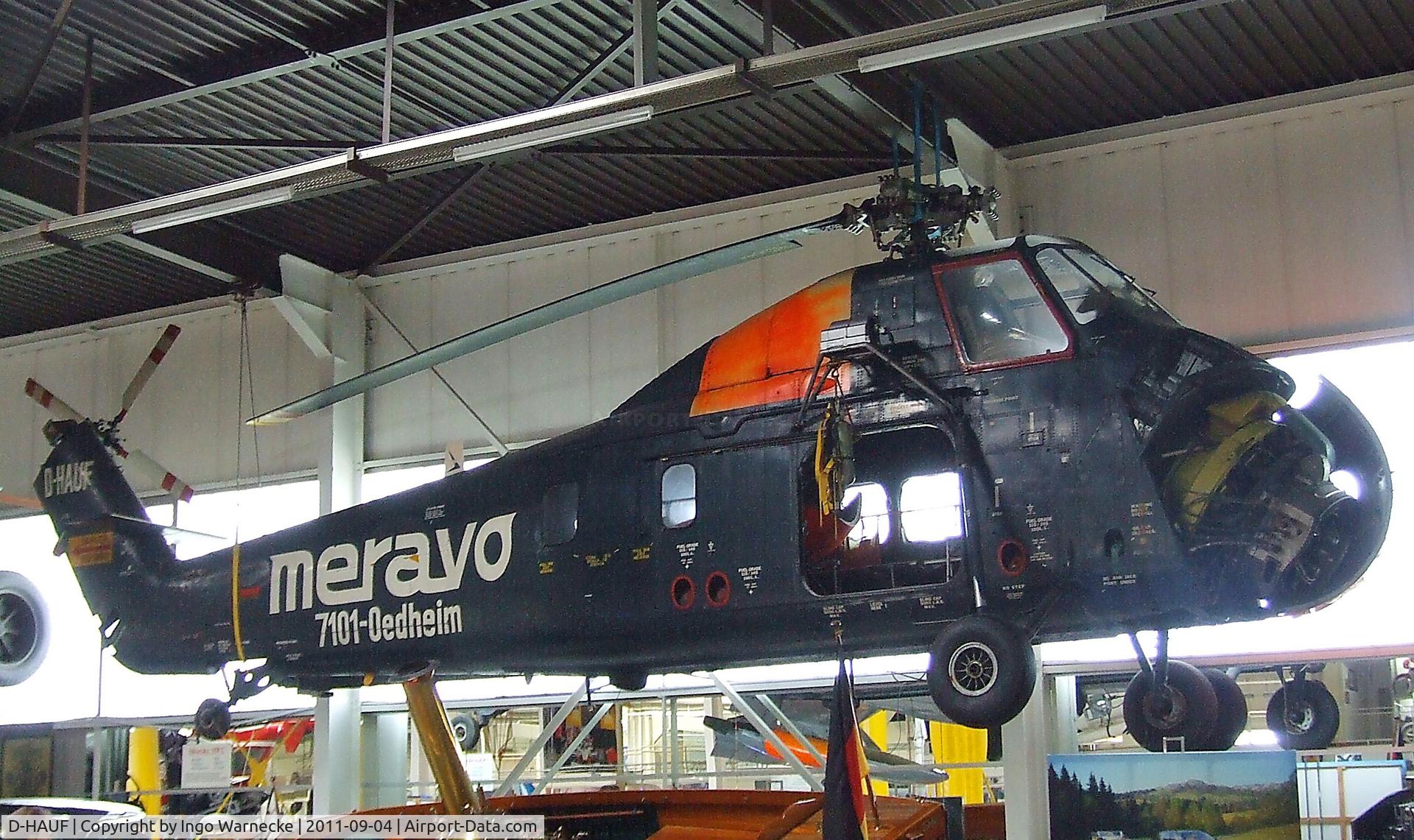 D-HAUF, Sikorsky S-58C C/N 58-356, Sikorsky S-58C at the Auto & Technik Museum, Sinsheim