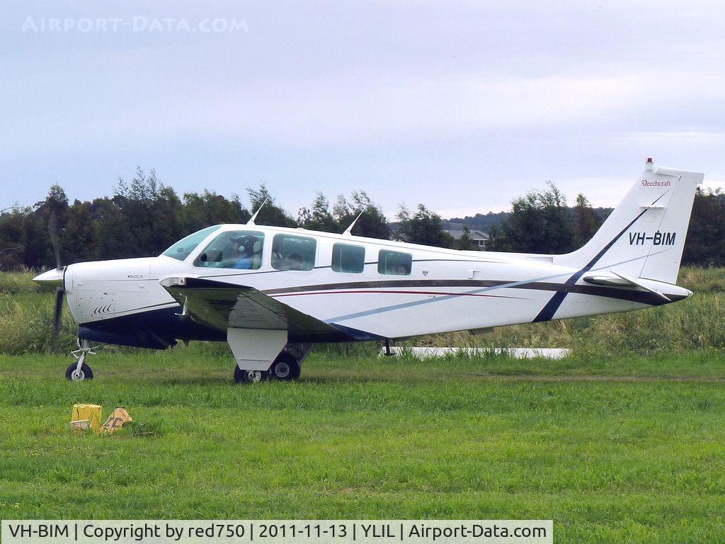VH-BIM, 1979 Beech A36 Bonanza 36 C/N E-1434, Bonanza VH-BIM at Lilydale
