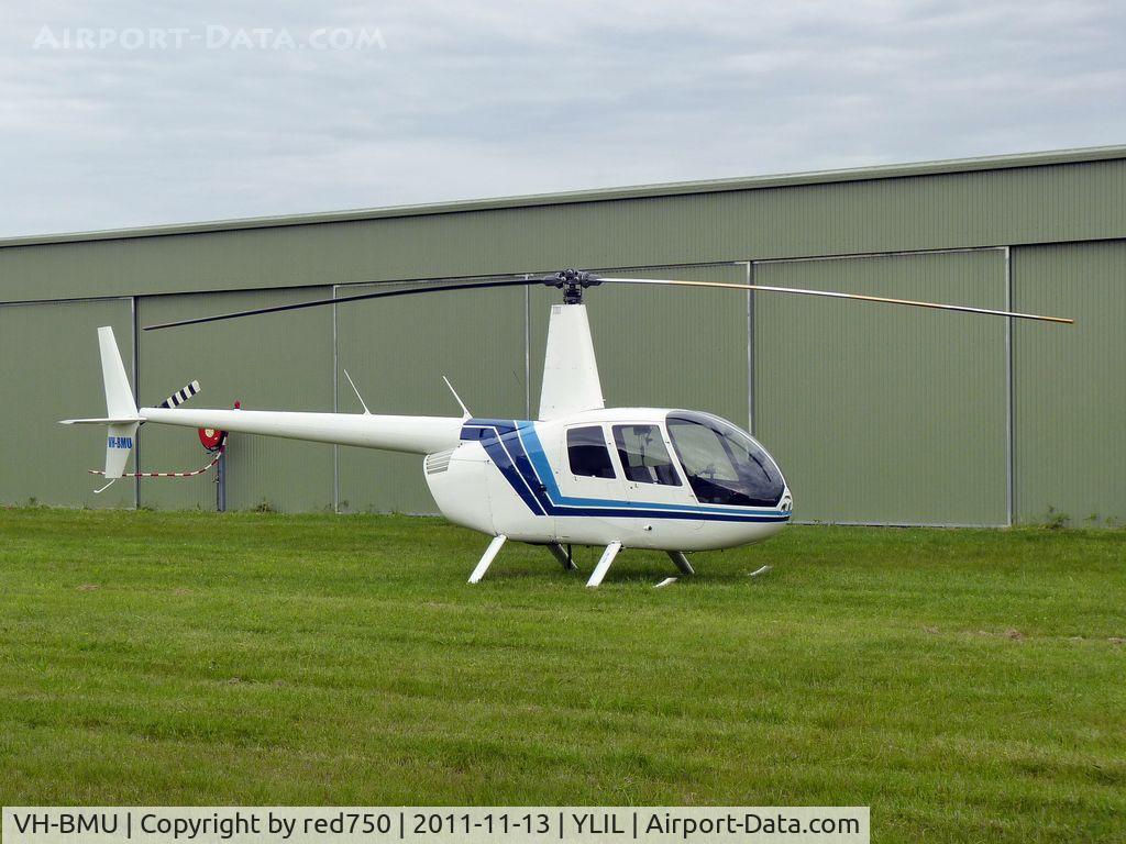 VH-BMU, 1997 Robinson R44 C/N 0375, Robinson R44 VH-BMU at Lilydale