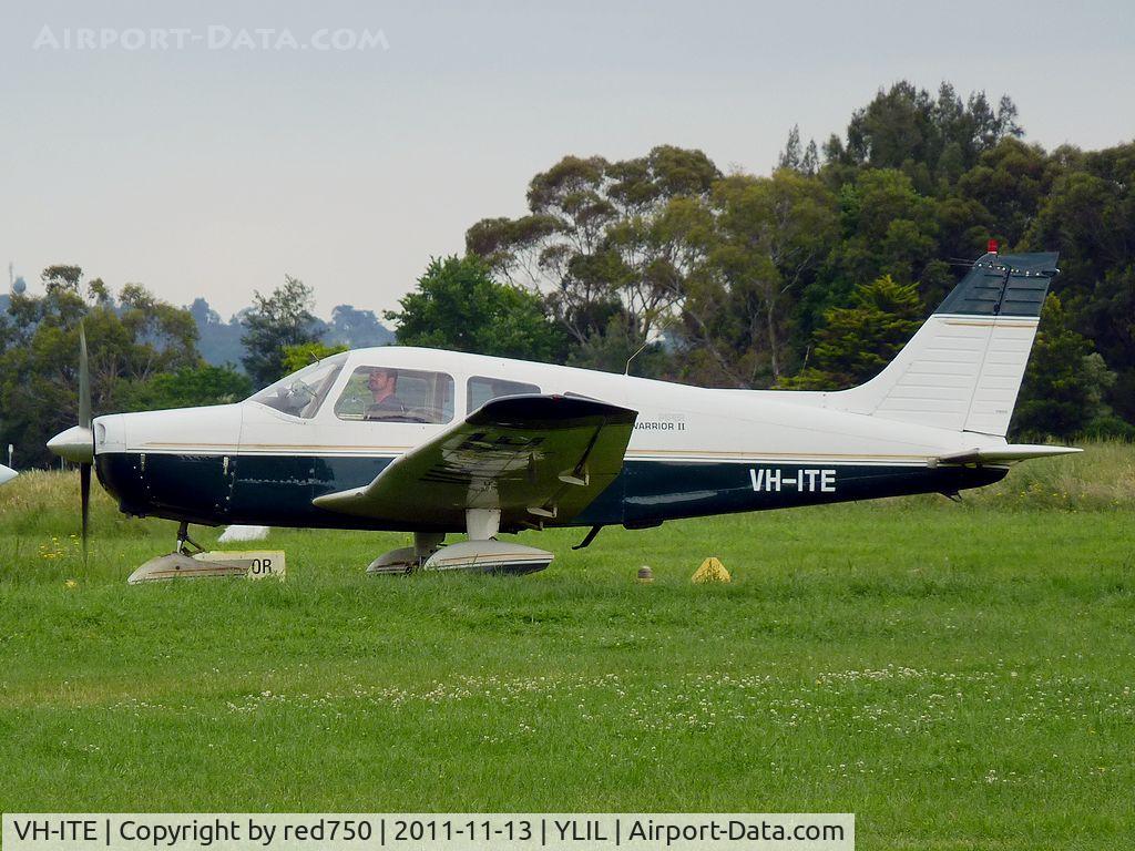 VH-ITE, 1977 Piper PA-28-161 C/N 28-7716072, Piper Warrior VH-ITE at Lilydale