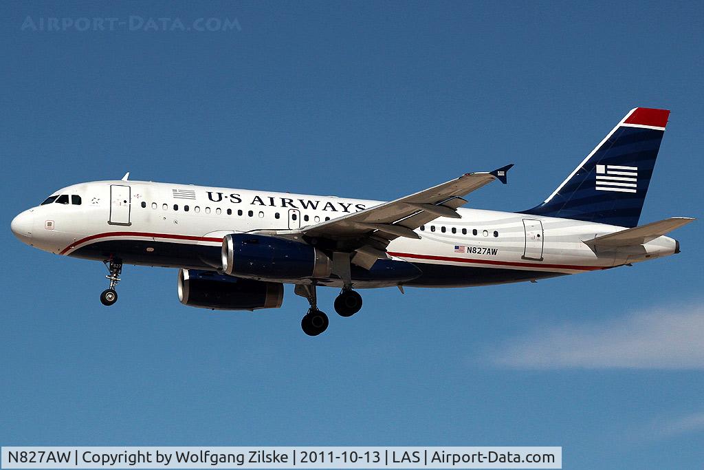 N827AW, 2001 Airbus A319-132 C/N 1547, visitor