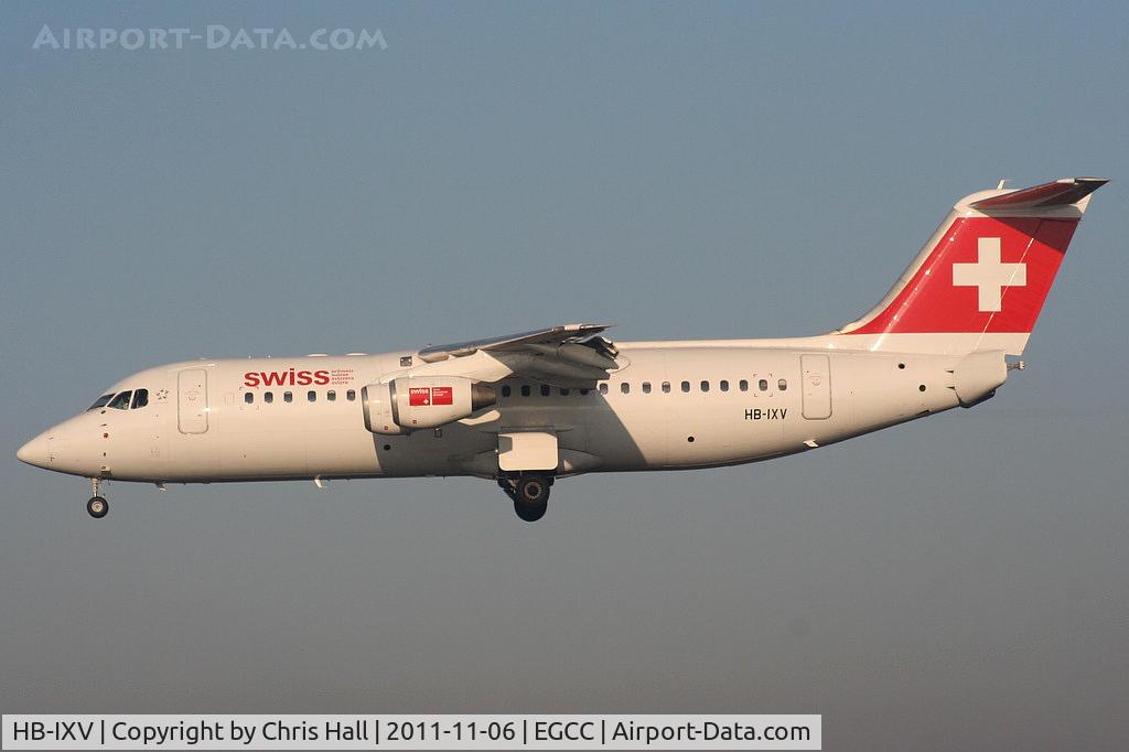 HB-IXV, 1995 British Aerospace Avro 146-RJ100 C/N E3274, Swiss European Airlines