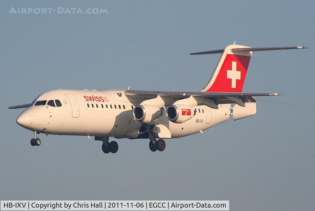 HB-IXV, 1995 British Aerospace Avro 146-RJ100 C/N E3274, Swiss European Airlines