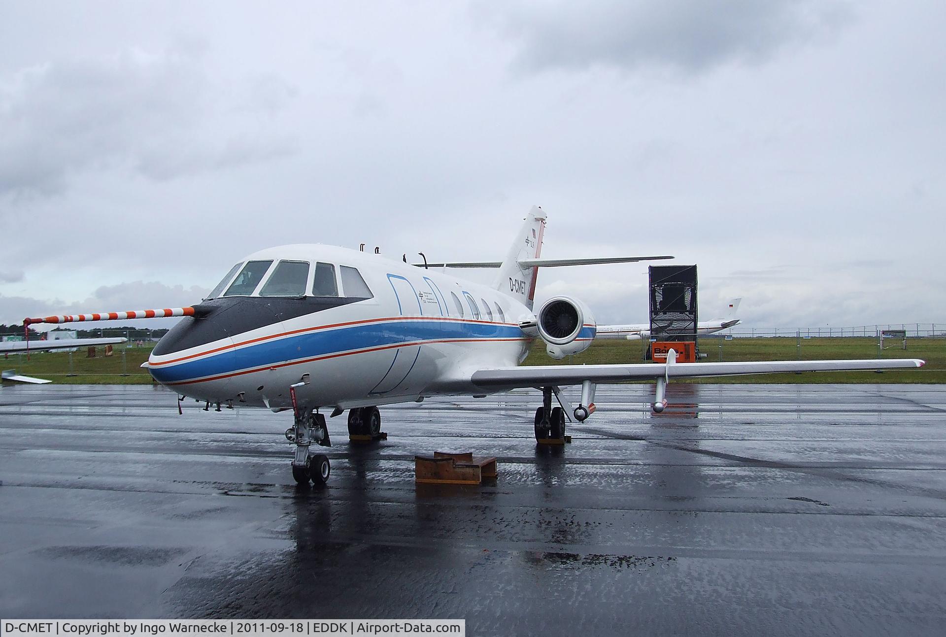 D-CMET, 1976 Dassault Falcon (Mystere) 20E-5 C/N 329, Dassault Falcon 20E-5 research aircraft of the DLR at the DLR 2011 air and space day on the side of Cologne airport