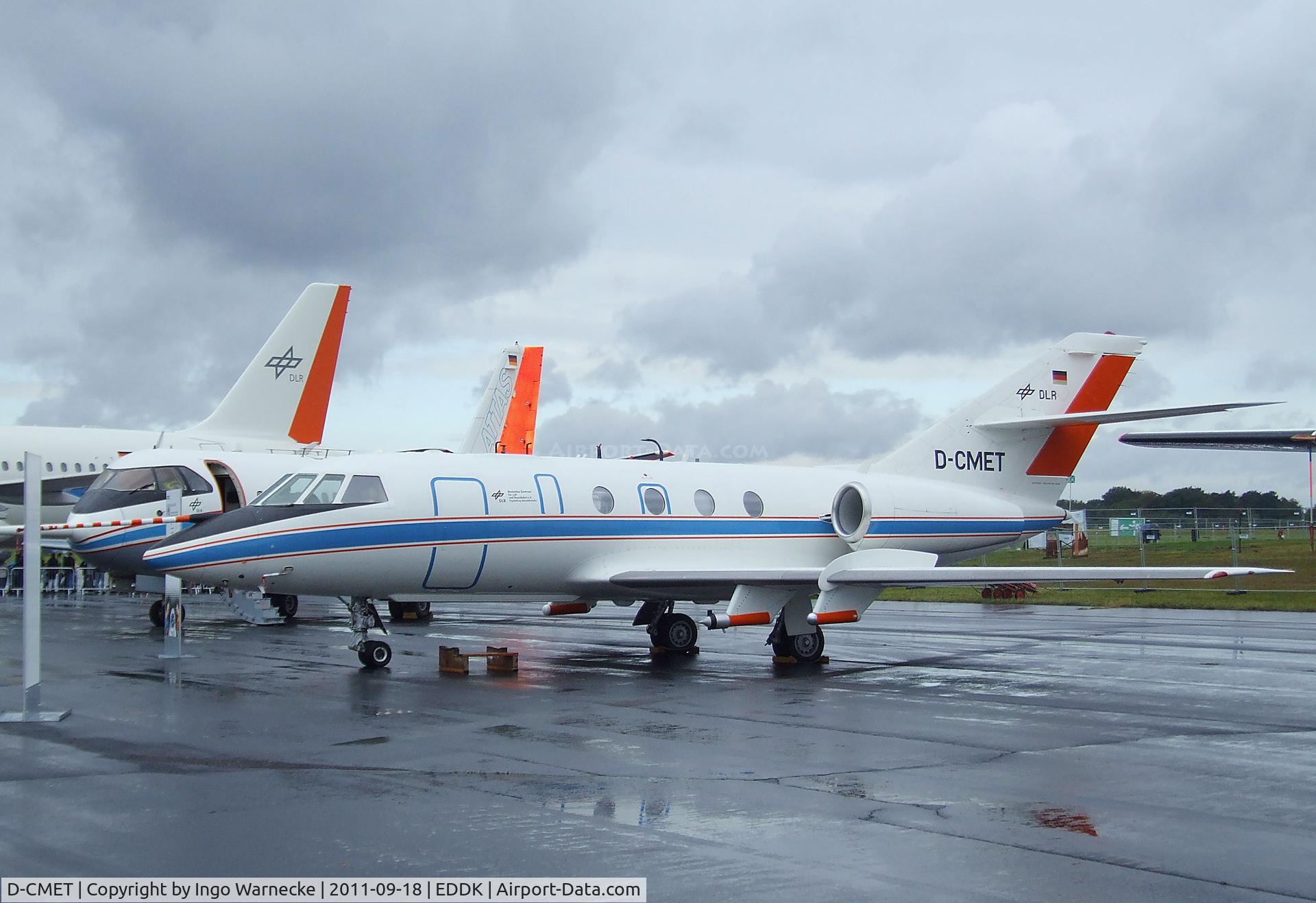D-CMET, 1976 Dassault Falcon (Mystere) 20E-5 C/N 329, Dassault Falcon 20E-5 research aircraft of the DLR at the DLR 2011 air and space day on the side of Cologne airport