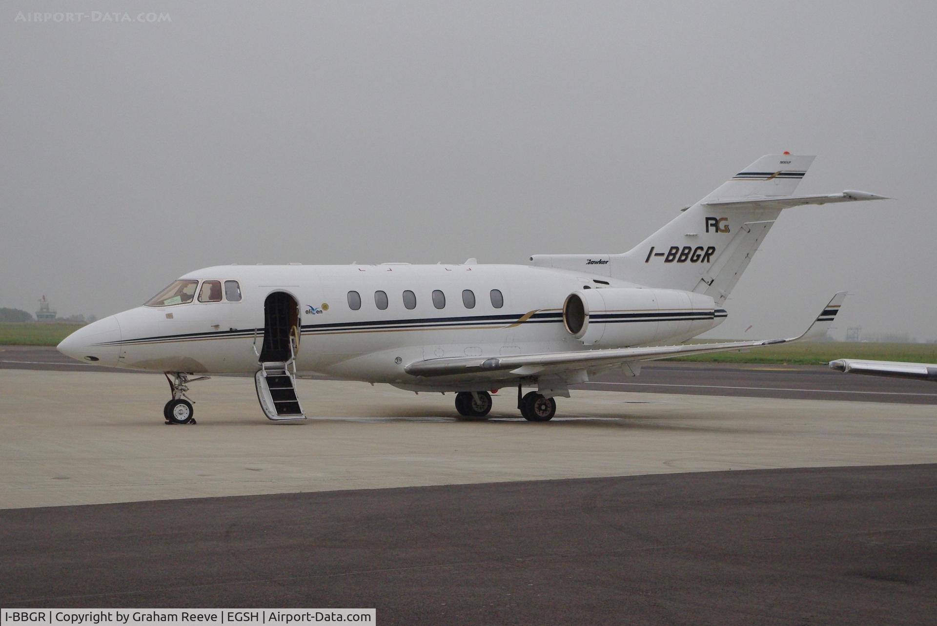 I-BBGR, 2008 Hawker 900XP C/N HA-0056, Parked at Norwich.