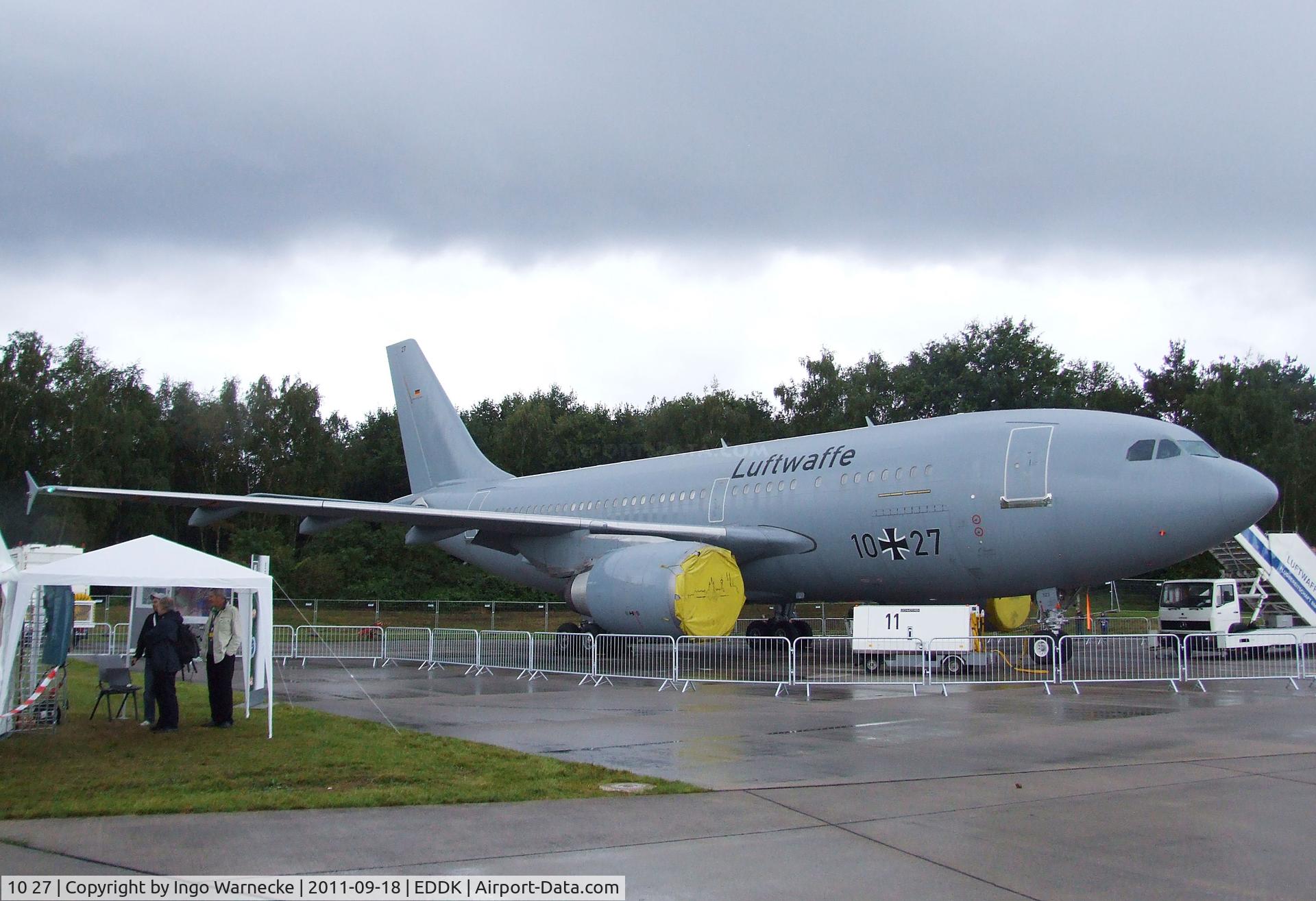 10 27, 1989 Airbus A310-304/MRTT C/N 523, Airbus A310 MRTT of the Luftwaffe at the DLR 2011 air and space day on the side of Cologne airport