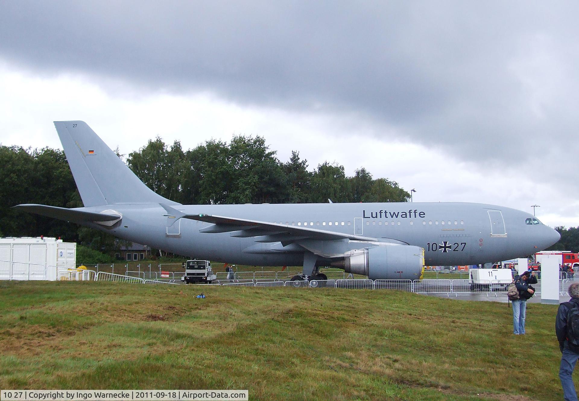 10 27, 1989 Airbus A310-304/MRTT C/N 523, Airbus A310 MRTT of the Luftwaffe at the DLR 2011 air and space day on the side of Cologne airport