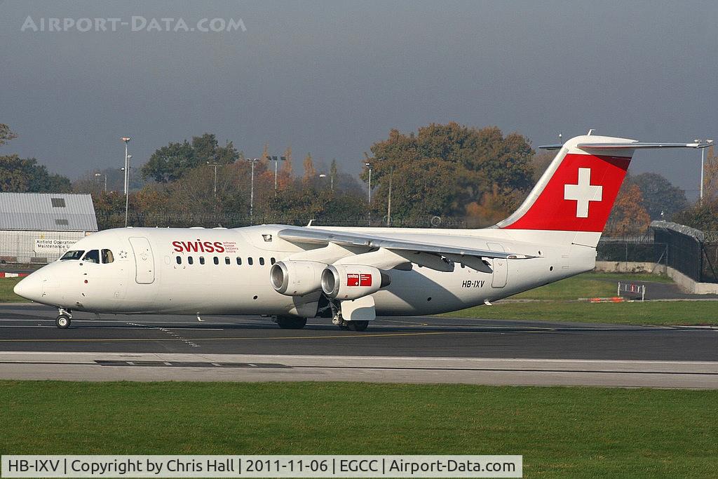 HB-IXV, 1995 British Aerospace Avro 146-RJ100 C/N E3274, Swiss European Airlines