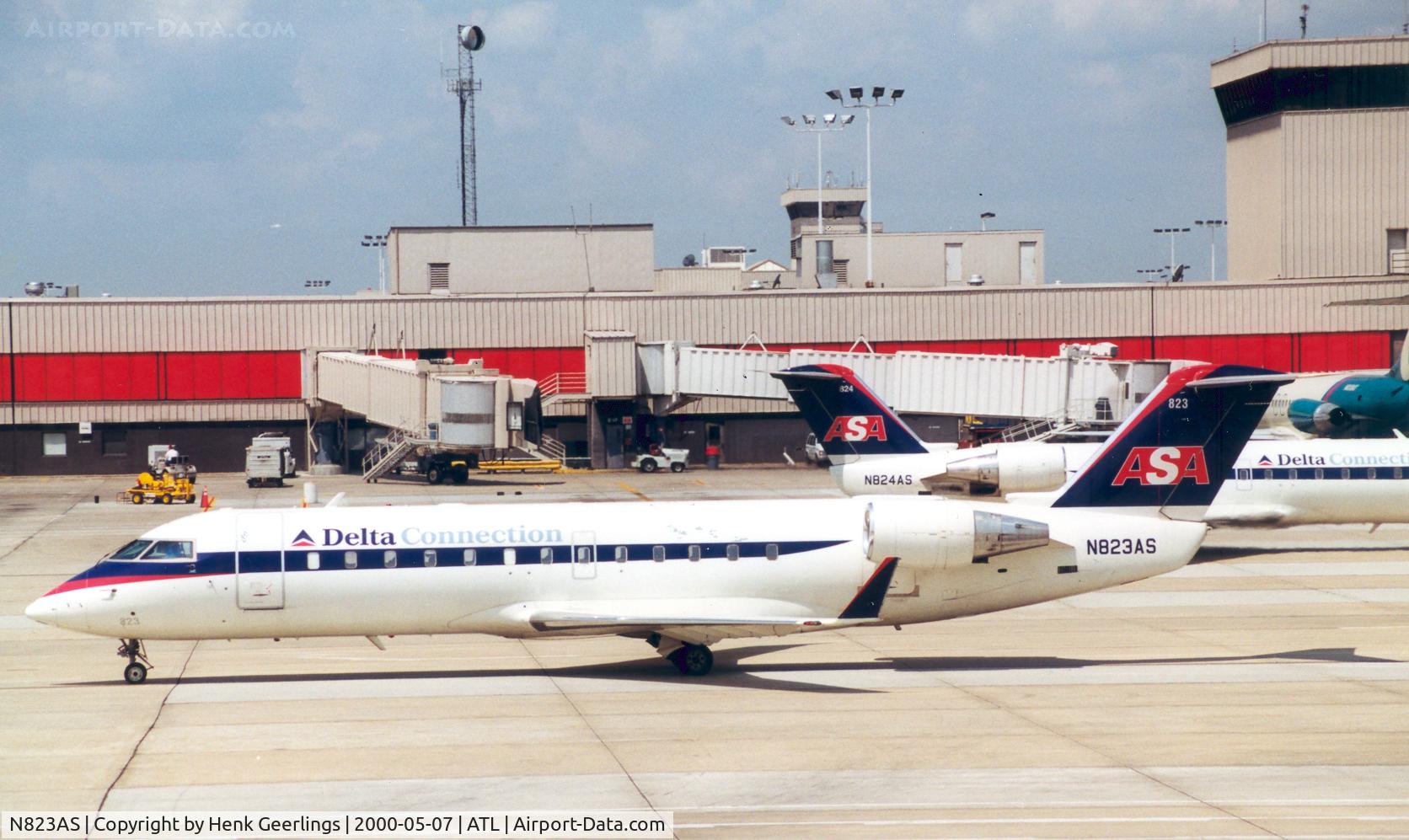 N823AS, 1997 Canadair CRJ-200ER (CL-600-2B19) C/N 7196, ASA Delta Connection