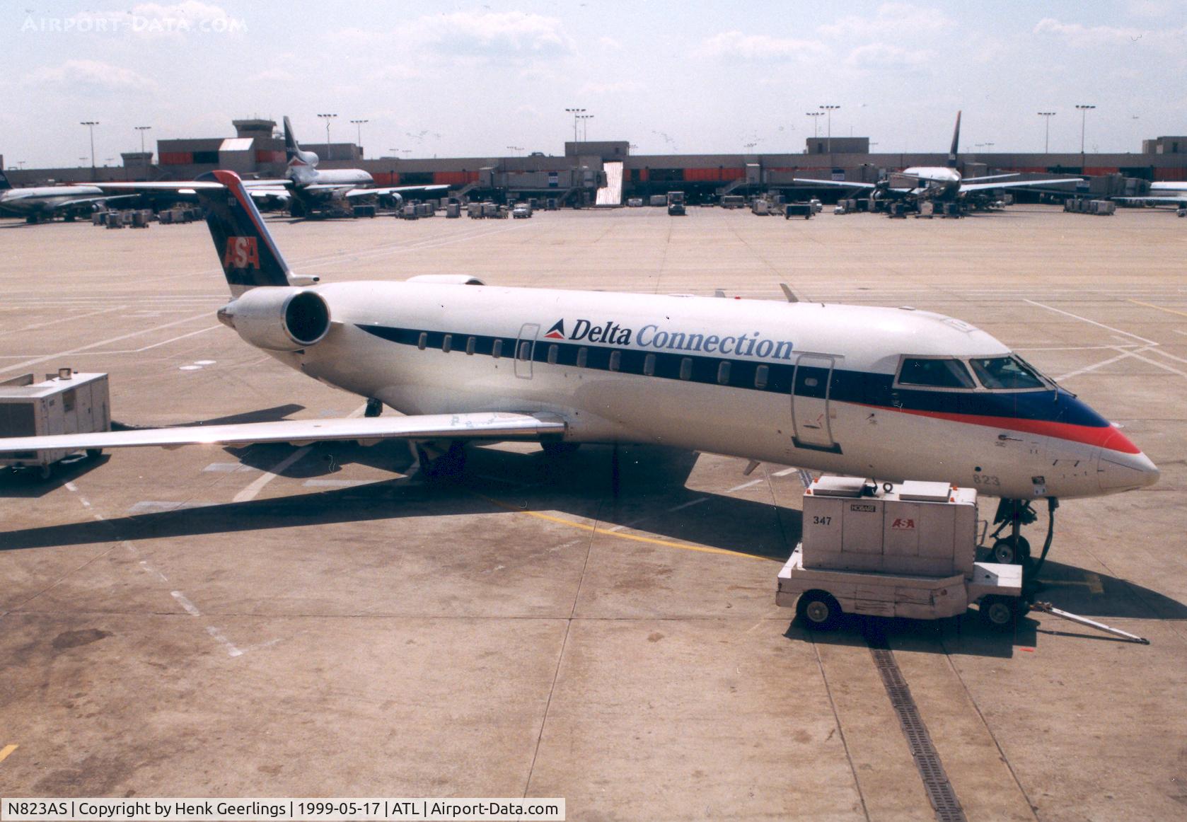 N823AS, 1997 Canadair CRJ-200ER (CL-600-2B19) C/N 7196, ASA Delta Connection