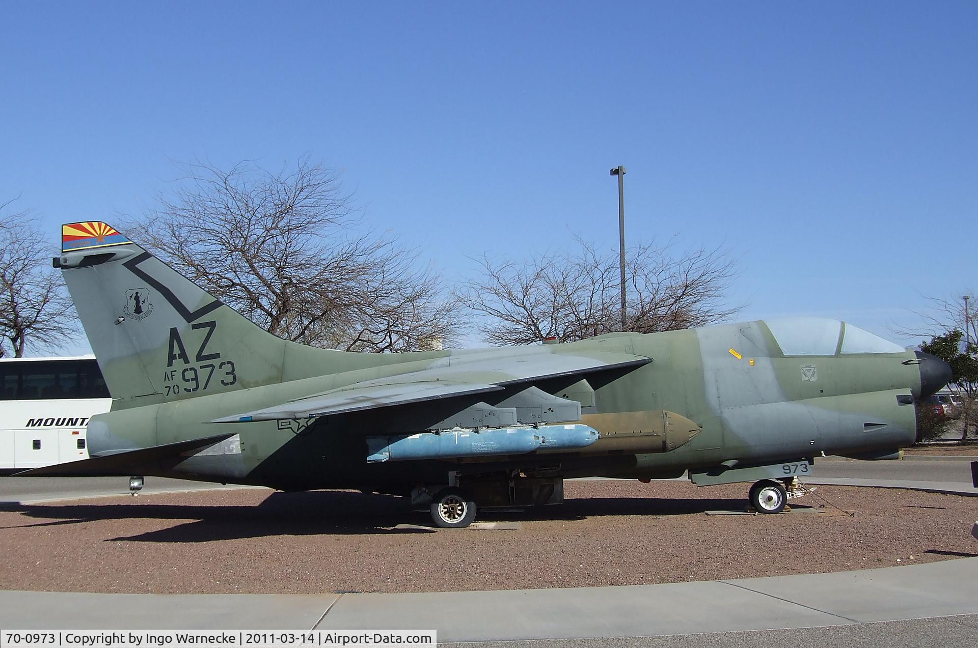 70-0973, 1970 LTV A-7D Corsair II C/N D-119, LTV A-7D Corsair II at the Pima Air & Space Museum, Tucson AZ
