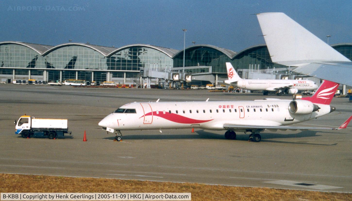 B-KBB, 2002 Bombardier CRJ-701ER (CL-600-2C10) Regional Jet C/N 10052, CR Airways