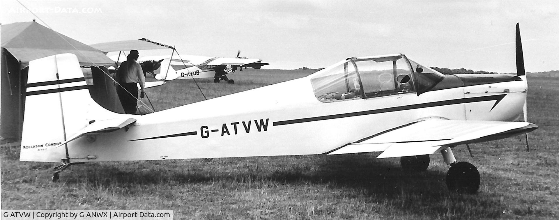 G-ATVW, 1966 Druine D-62B Condor C/N RAE/615, C1970