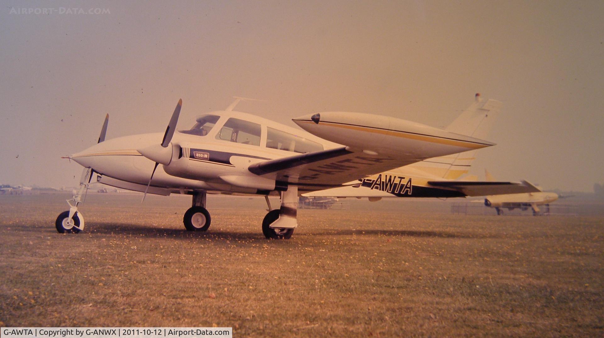 G-AWTA, 1968 Cessna 310N C/N 310N-0054, At Cranfield 1973.