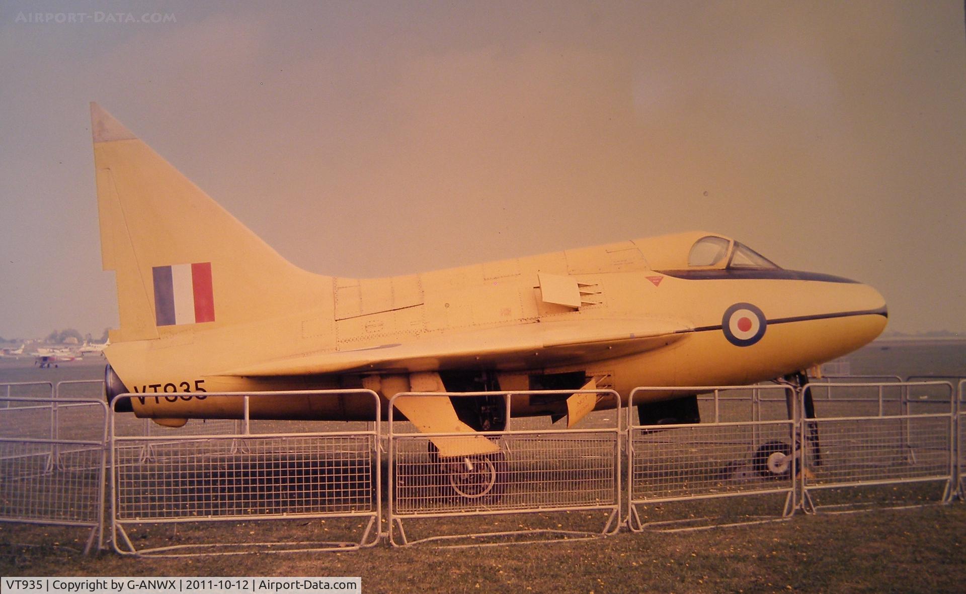 VT935, 1950 Boulton Paul P.111A C/N Not found VT935, Cranfield 1973