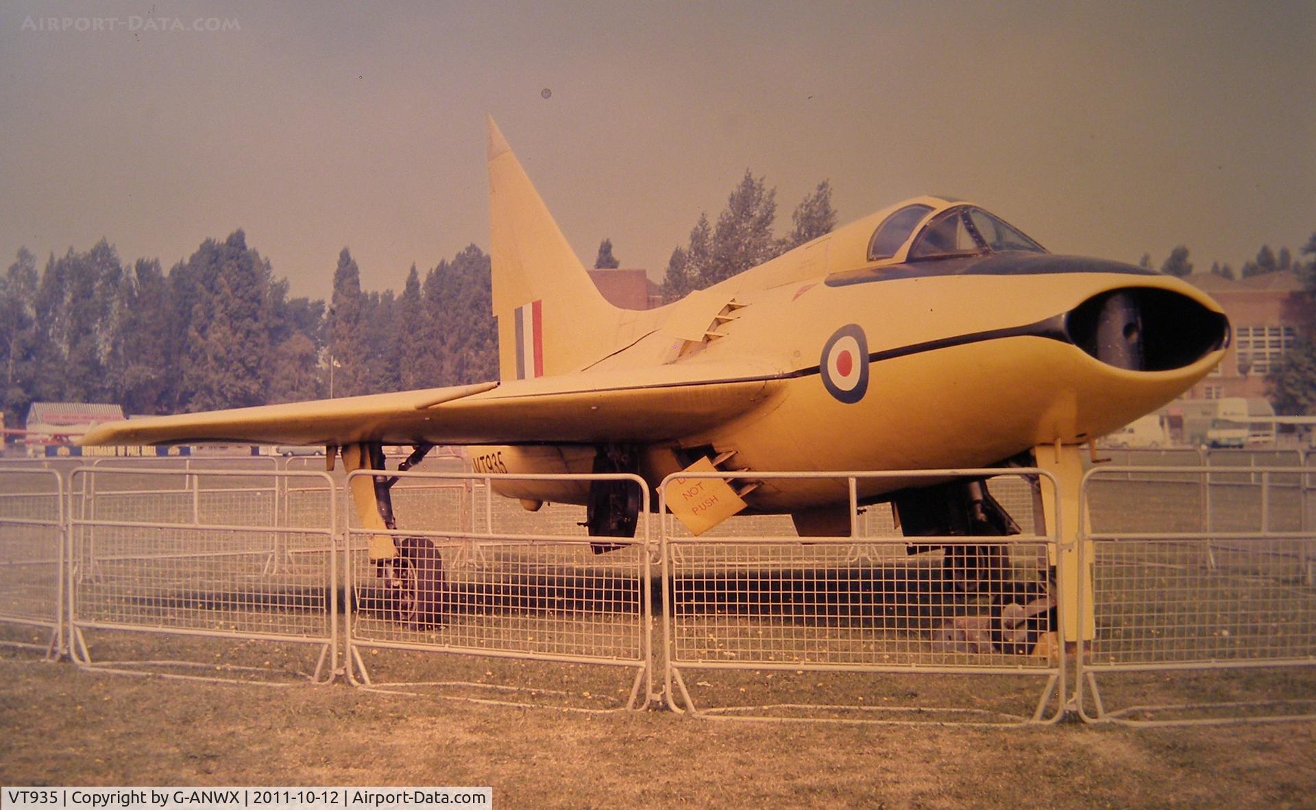 VT935, 1950 Boulton Paul P.111A C/N Not found VT935, Cranfield 1973.