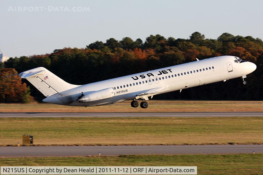 N215US, 1970 Douglas DC-9-32 C/N 47480, USA Jet Airlines N215US departing RWY 23 en route to Port Columbus Int'l (KCMH).