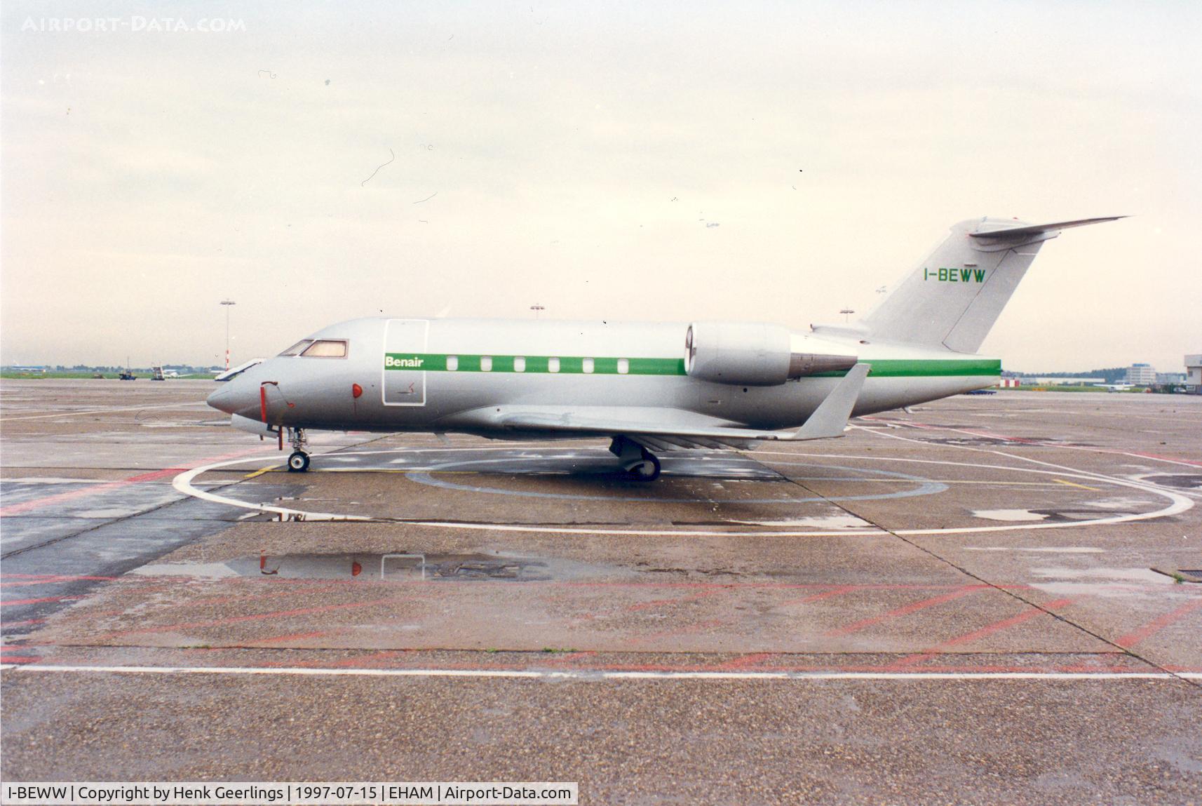 I-BEWW, 1988 Canadair Challenger 601-3A (CL-600-2B16) C/N 5020, Benair