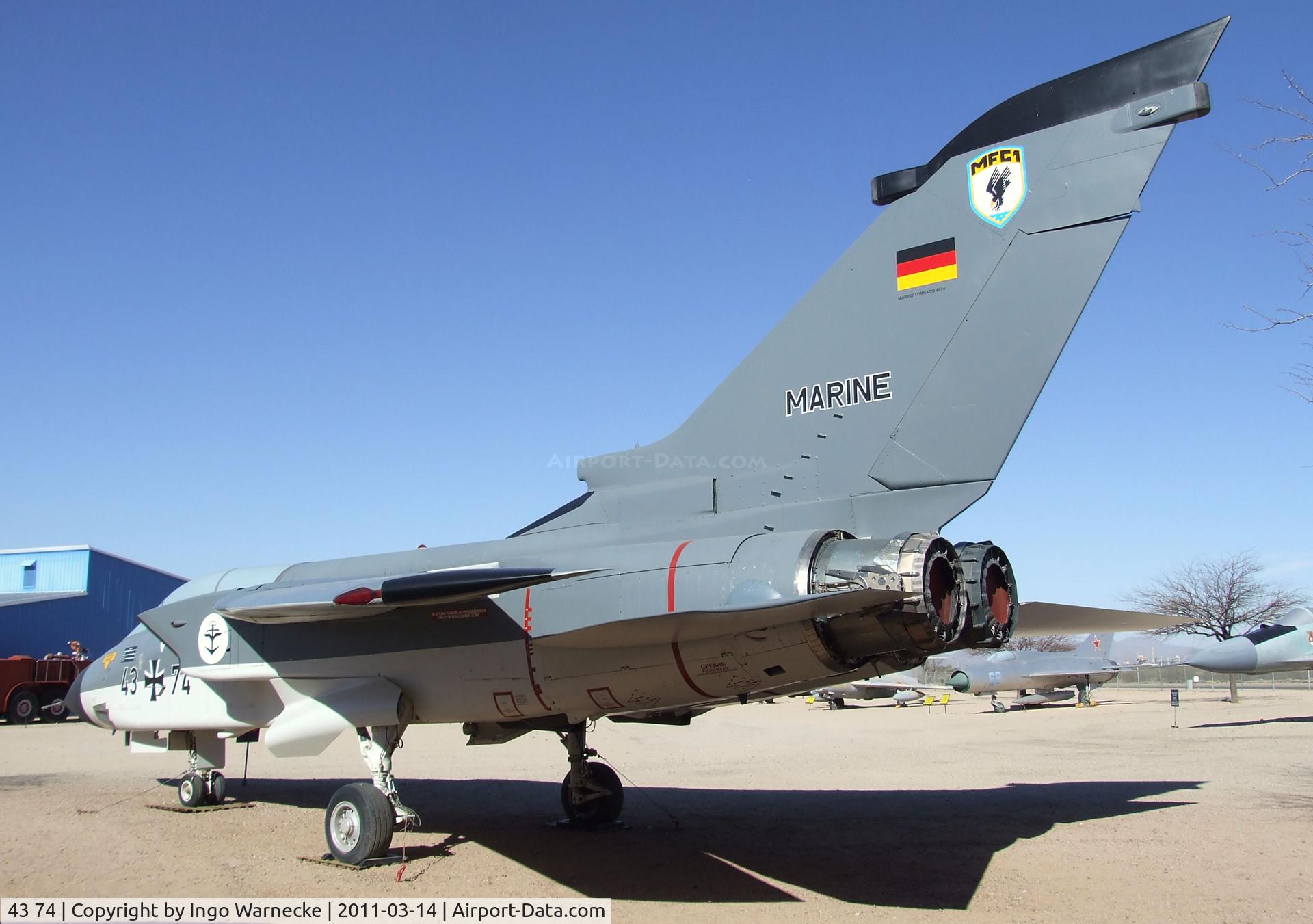 43 74, Panavia Tornado IDS C/N 193/GS047/4074, Panavia Tornado IDS at the Pima Air & Space Museum, Tucson AZ
