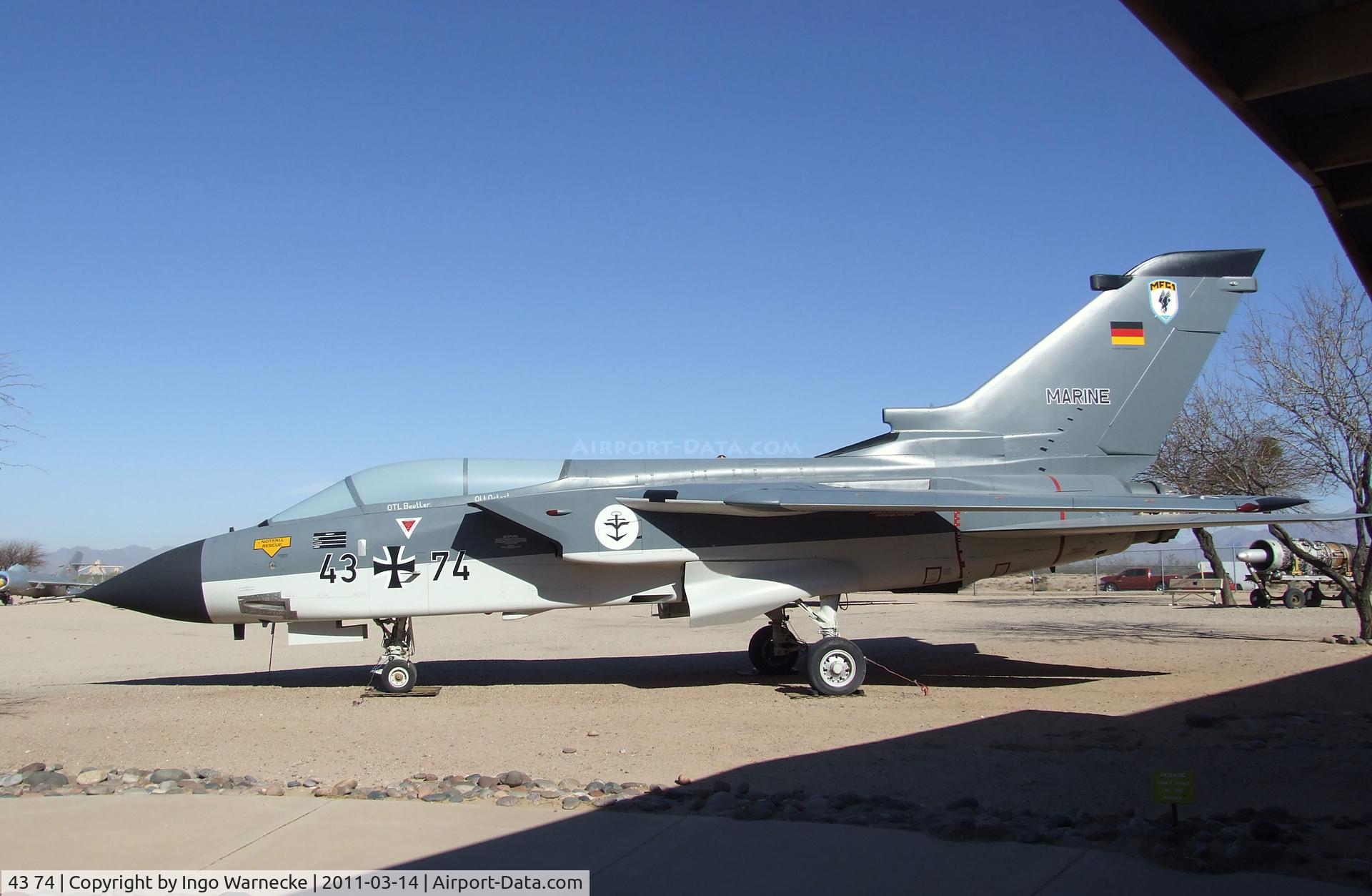 43 74, Panavia Tornado IDS C/N 193/GS047/4074, Panavia Tornado IDS at the Pima Air & Space Museum, Tucson AZ