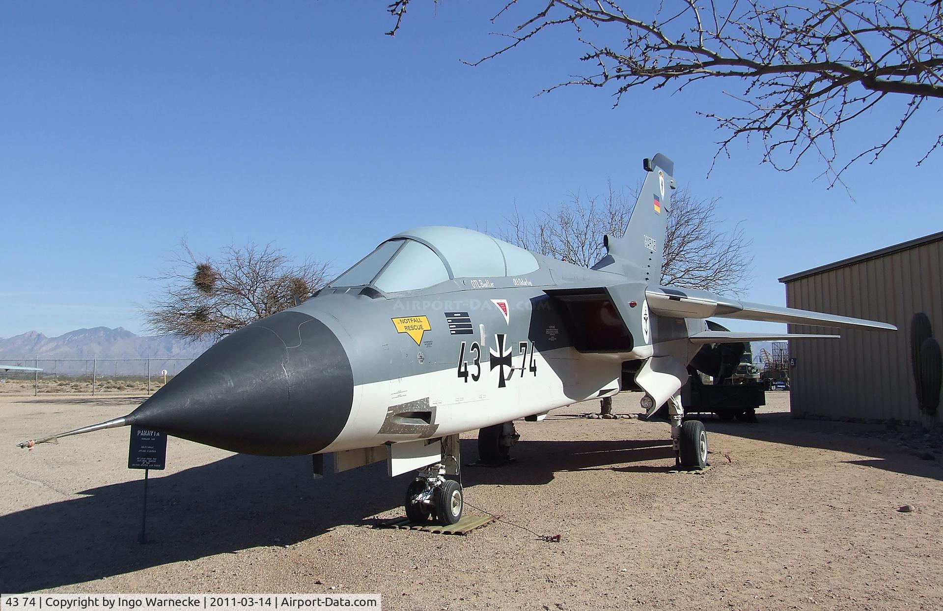 43 74, Panavia Tornado IDS C/N 193/GS047/4074, Panavia Tornado IDS at the Pima Air & Space Museum, Tucson AZ