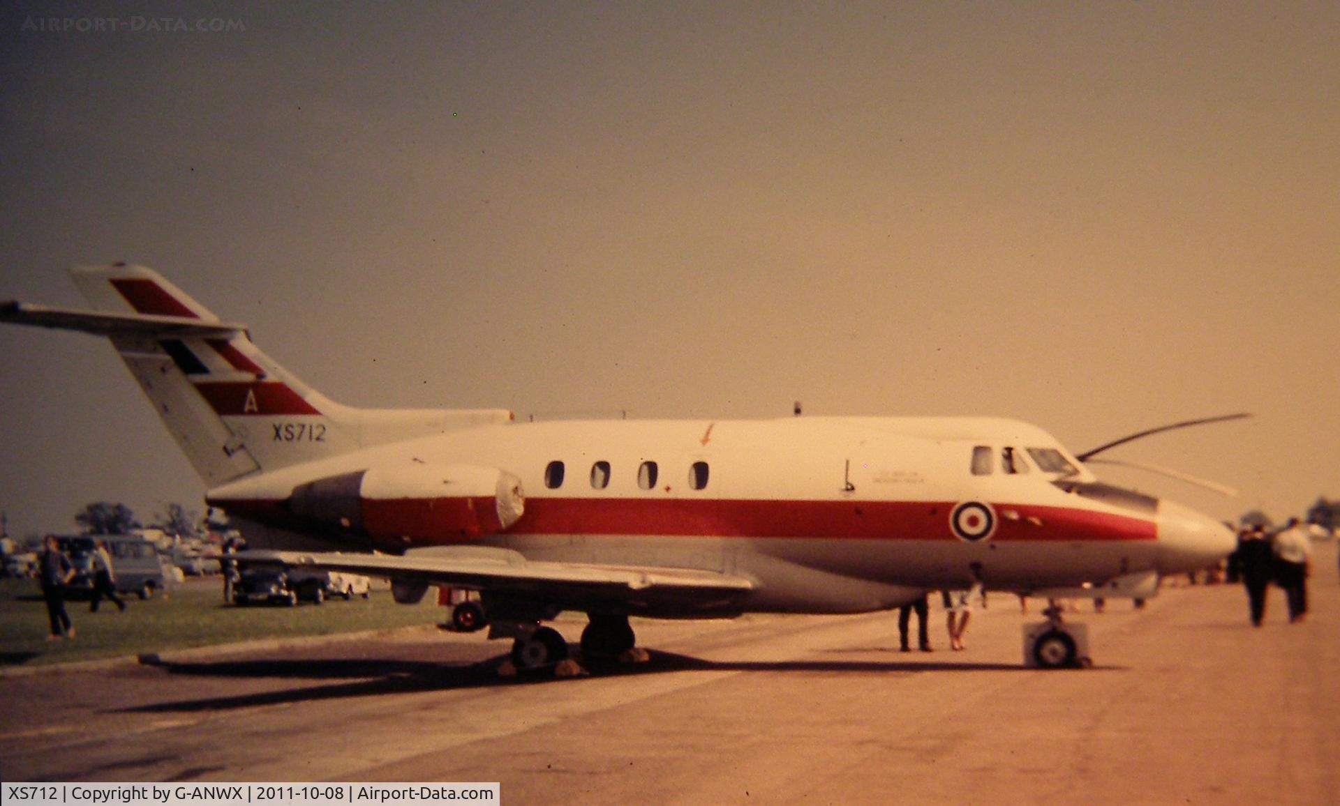 XS712, 1965 Hawker Siddeley HS.125 Dominie T.1 C/N 25040, C1970