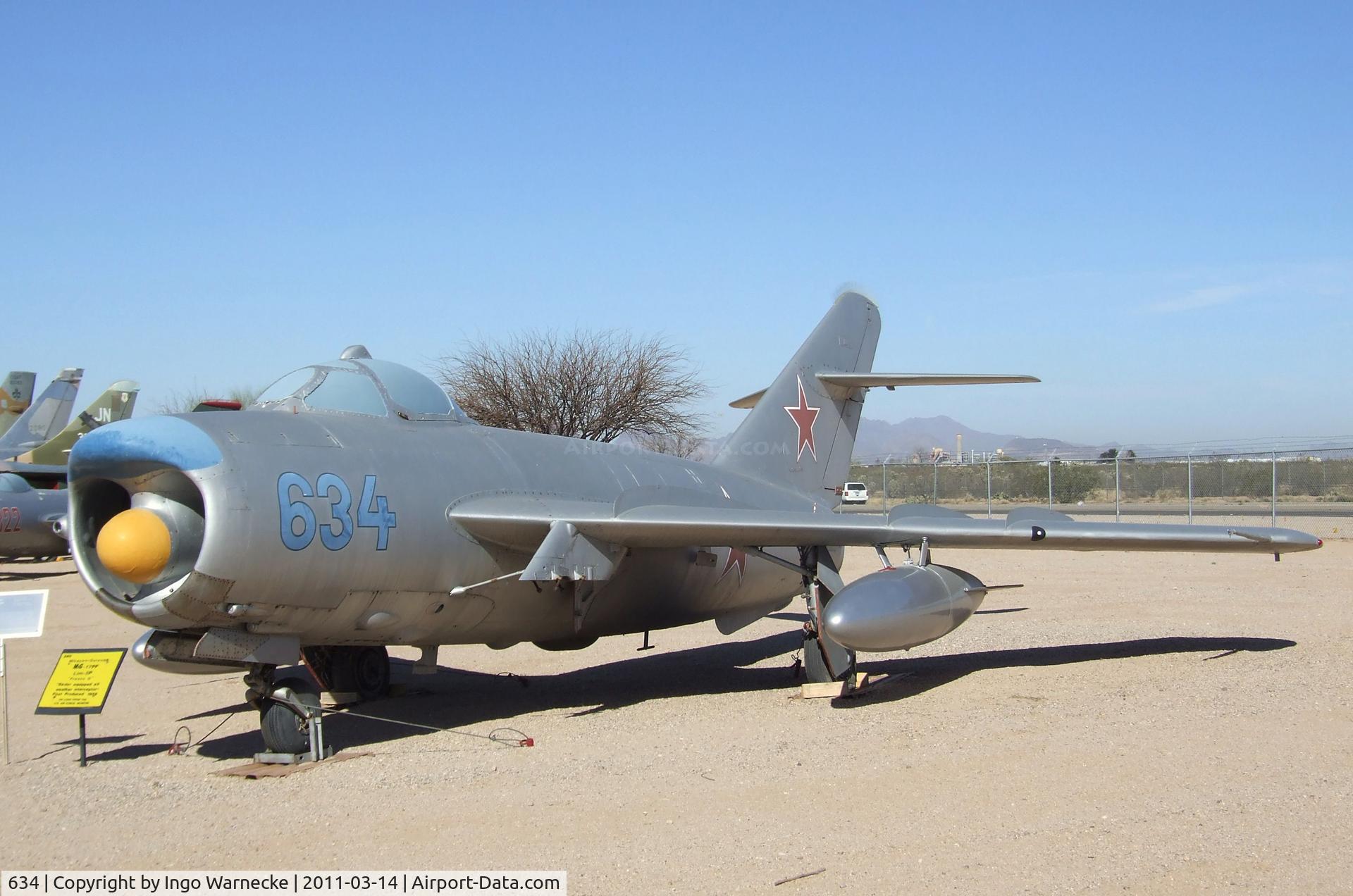 634, Mikoyan-Gurevich MiG-17PF C/N 1D-0634, Mikoyan i Gurevich MiG-17PF FRESCO-D at the Pima Air & Space Museum, Tucson AZ