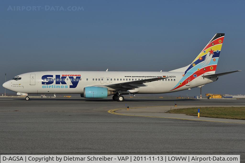 D-AGSA, 2000 Boeing 737-883 C/N 28323, Sky Airlines Germany Boeing 737-800