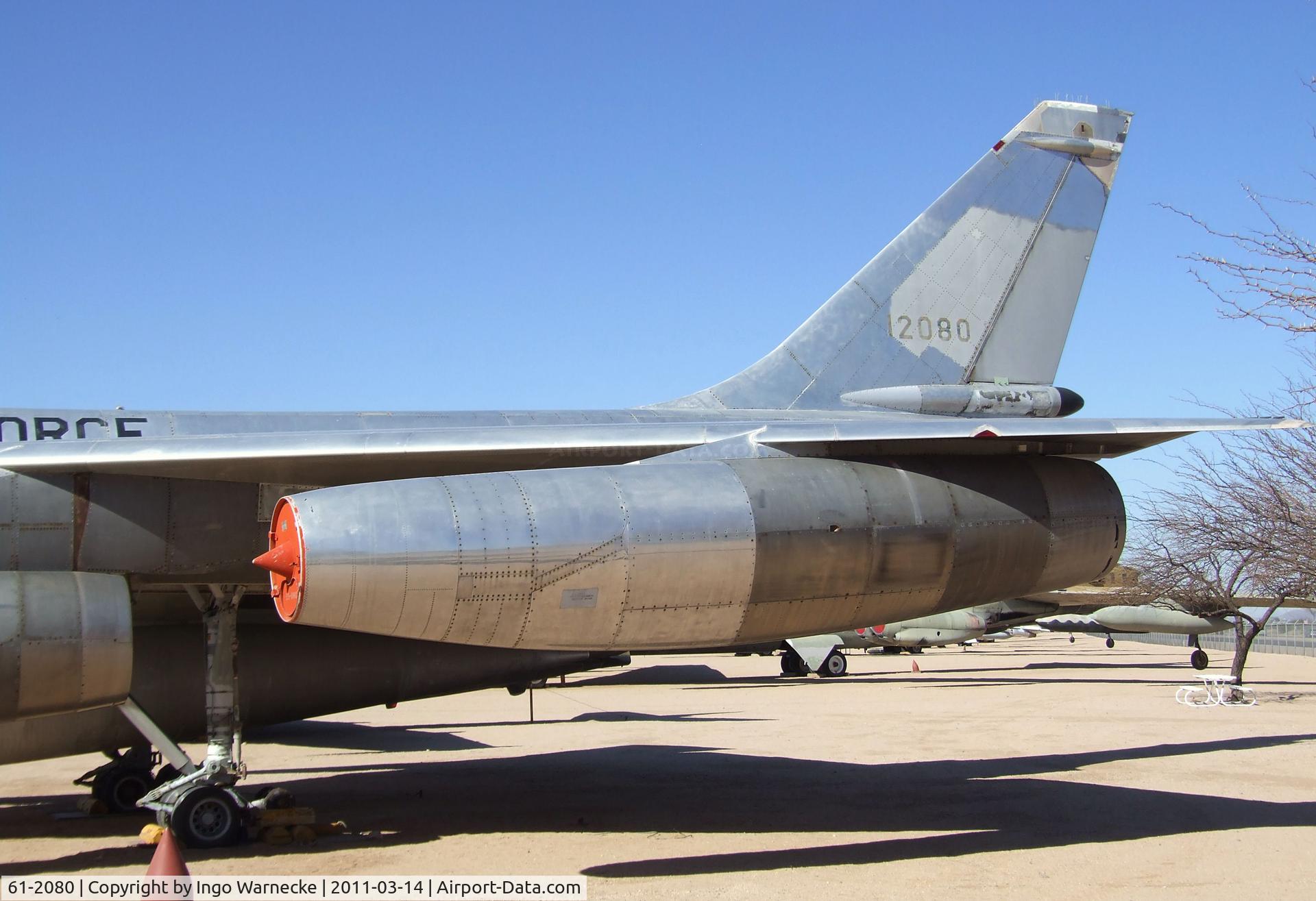 61-2080, 1961 Convair B-58A Hustler C/N 116, Convair B-58A Hustler at the Pima Air & Space Museum, Tucson AZ