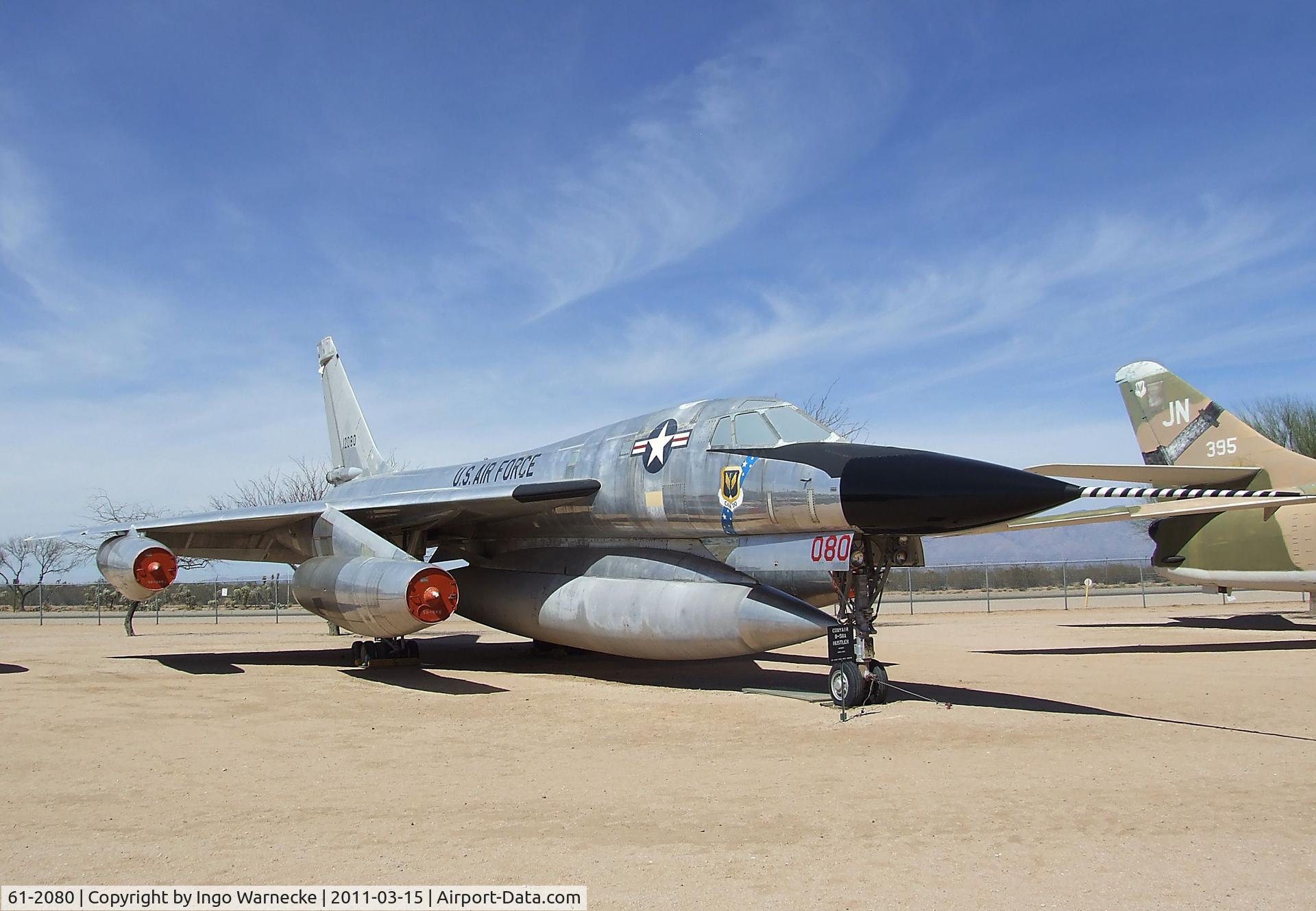 61-2080, 1961 Convair B-58A Hustler C/N 116, Convair B-58A Hustler at the Pima Air & Space Museum, Tucson AZ