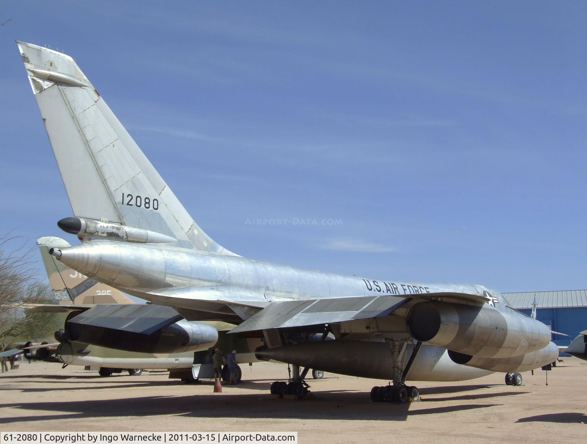 61-2080, 1961 Convair B-58A Hustler C/N 116, Convair B-58A Hustler at the Pima Air & Space Museum, Tucson AZ