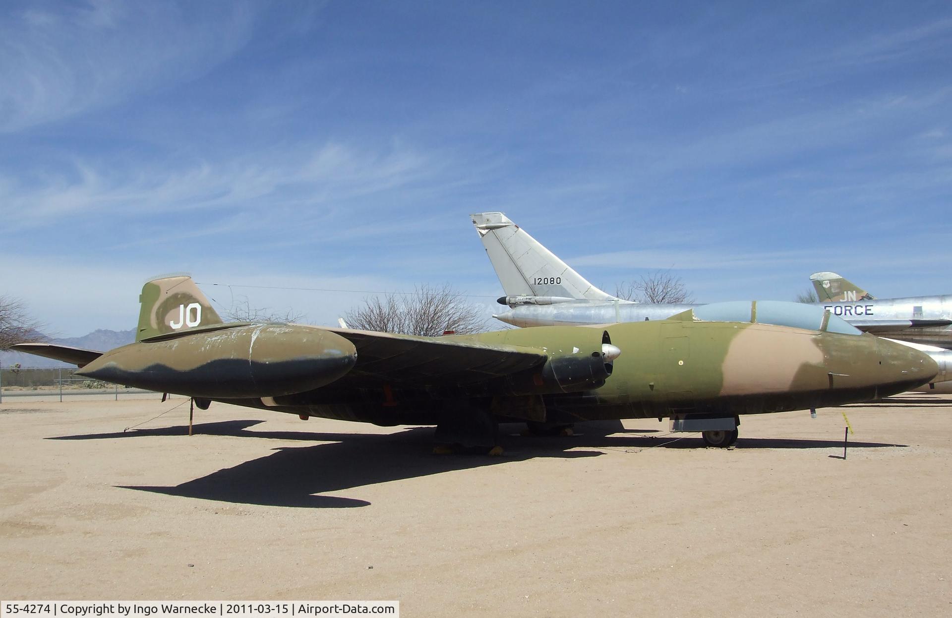 55-4274, Martin B-57E Canberra C/N 376, Martin B-57E Canberra at the Pima Air & Space Museum, Tucson AZ