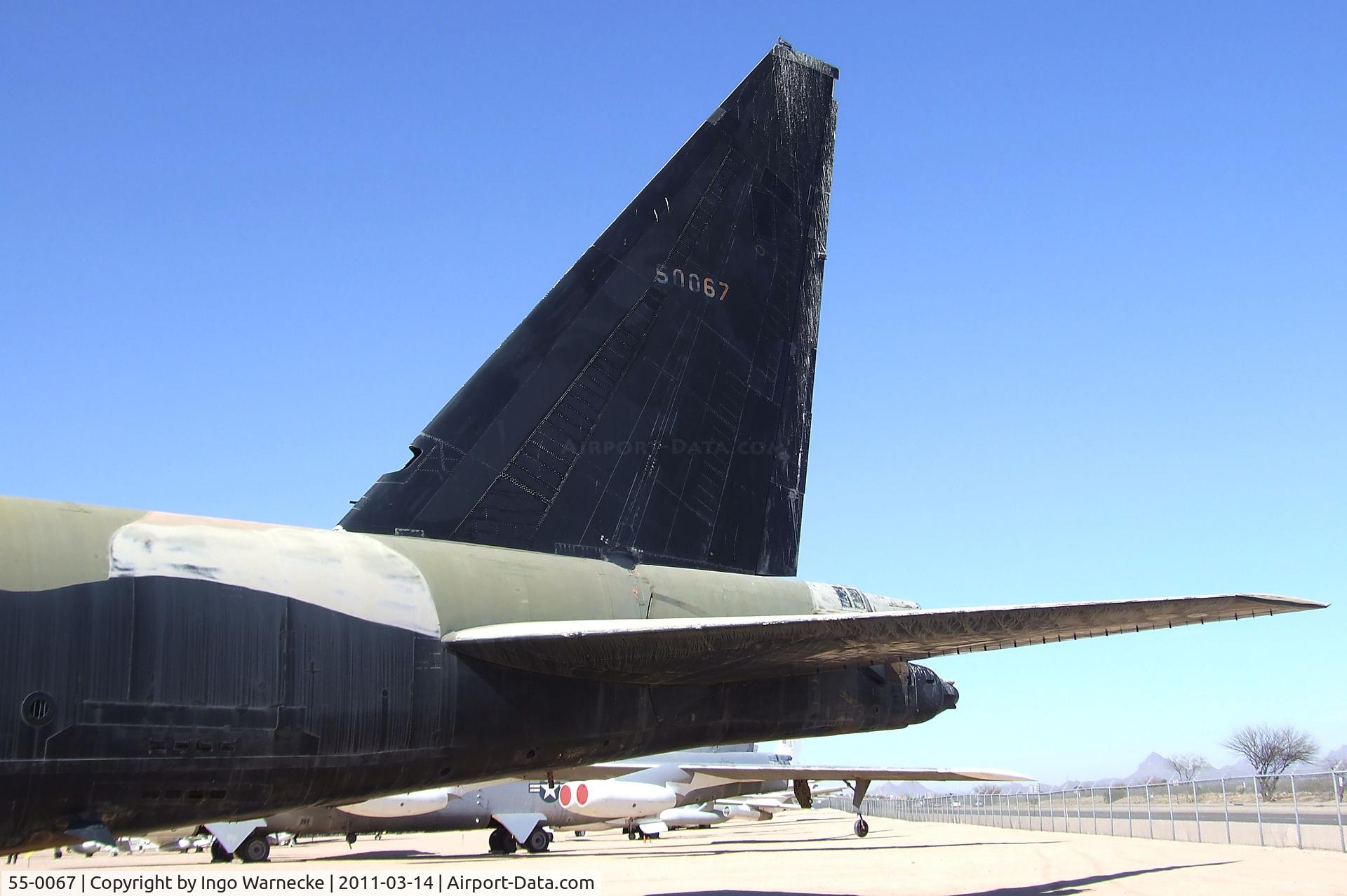 55-0067, 1955 Boeing B-52D Stratofortress C/N 464019, Boeing B-52D Stratofortress at the Pima Air & Space Museum, Tucson AZ
