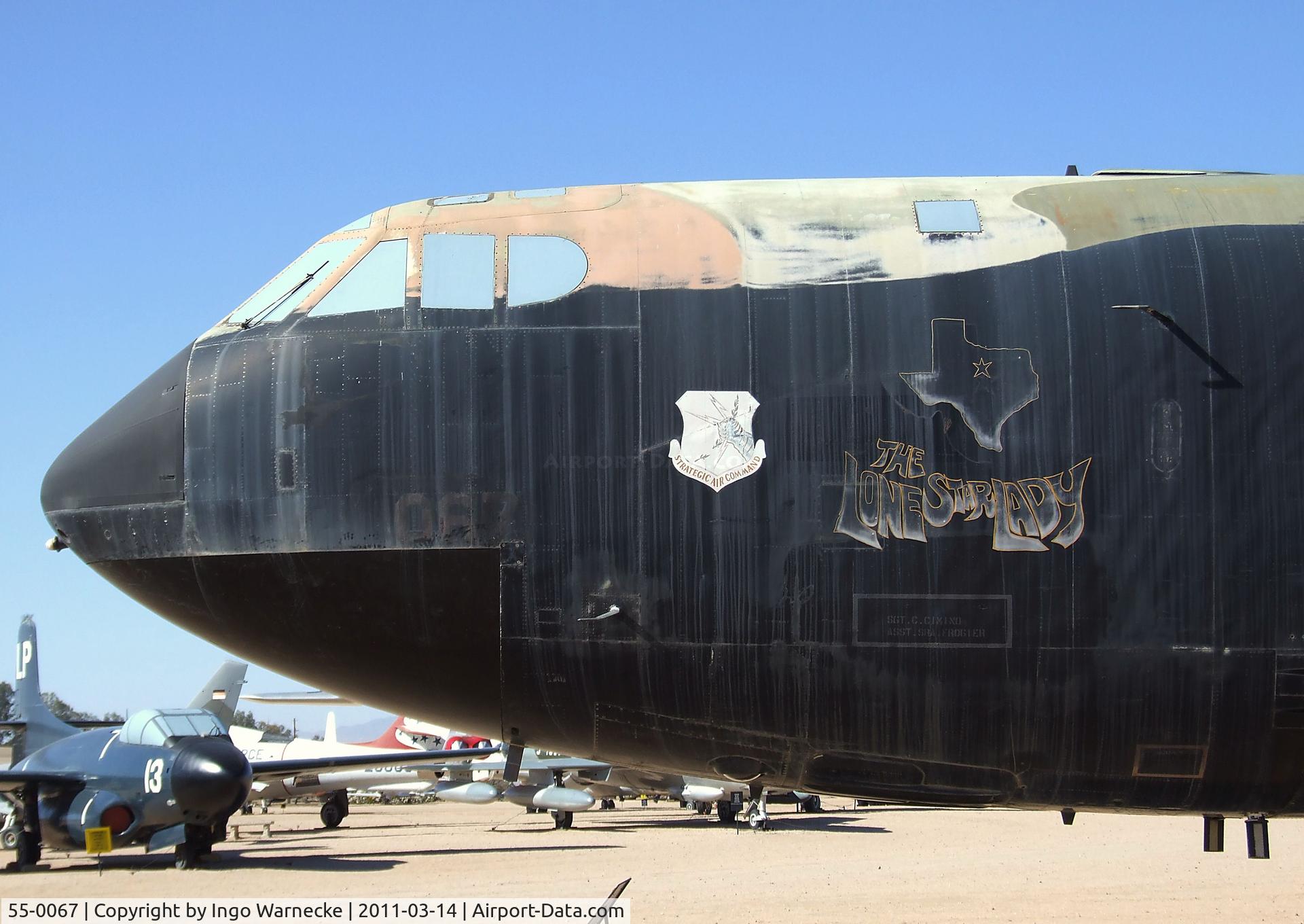 55-0067, 1955 Boeing B-52D Stratofortress C/N 464019, Boeing B-52D Stratofortress at the Pima Air & Space Museum, Tucson AZ