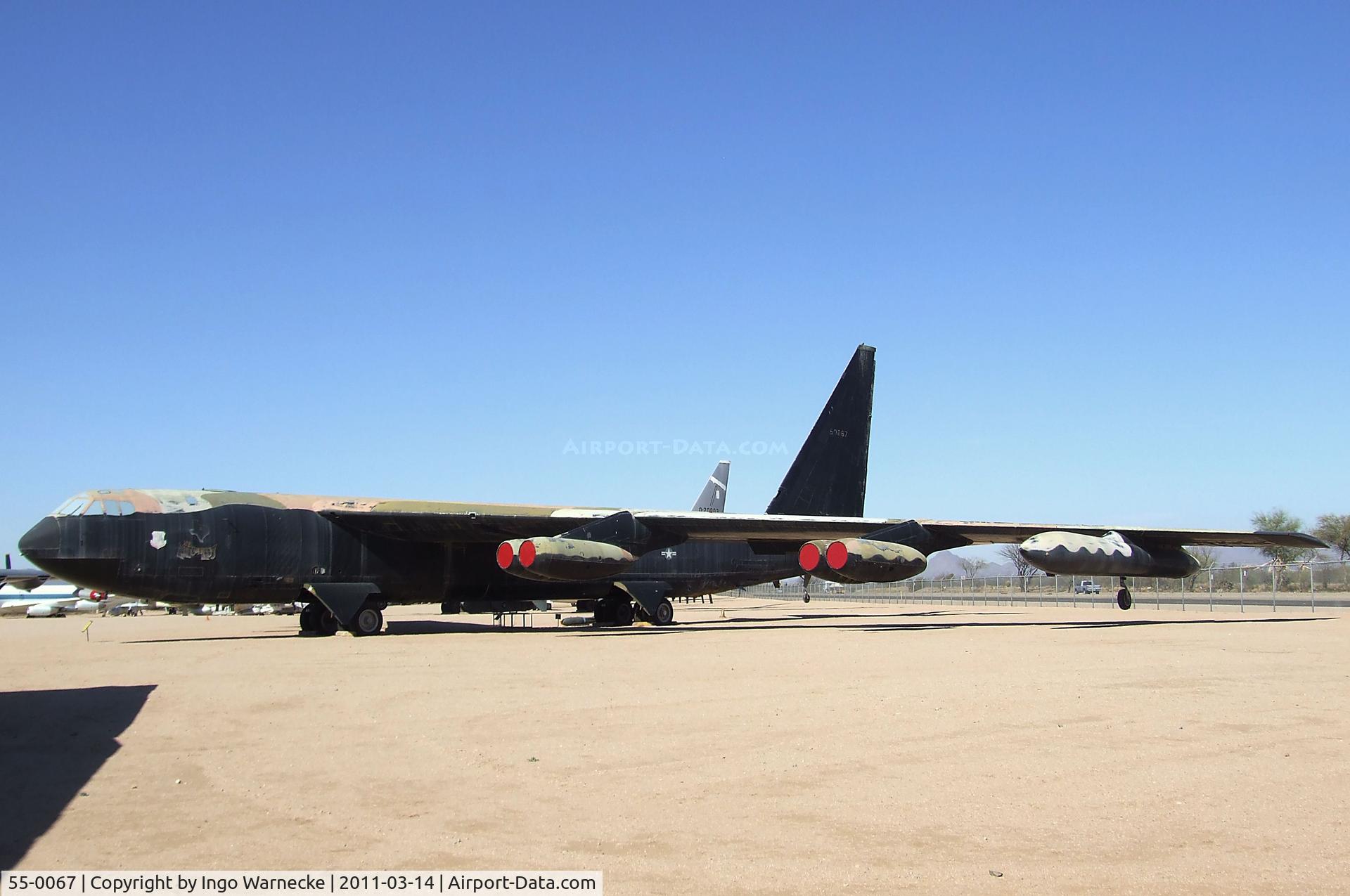 55-0067, 1955 Boeing B-52D Stratofortress C/N 464019, Boeing B-52D Stratofortress at the Pima Air & Space Museum, Tucson AZ