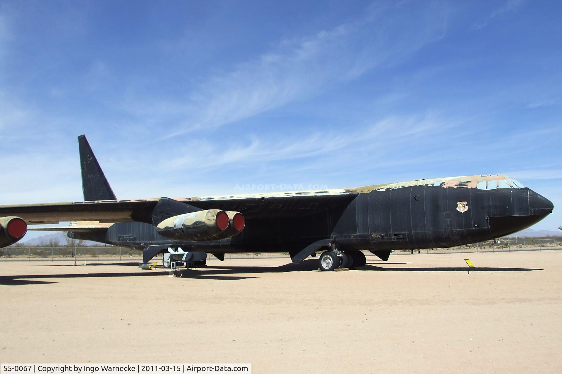 55-0067, 1955 Boeing B-52D Stratofortress C/N 464019, Boeing B-52D Stratofortress at the Pima Air & Space Museum, Tucson AZ
