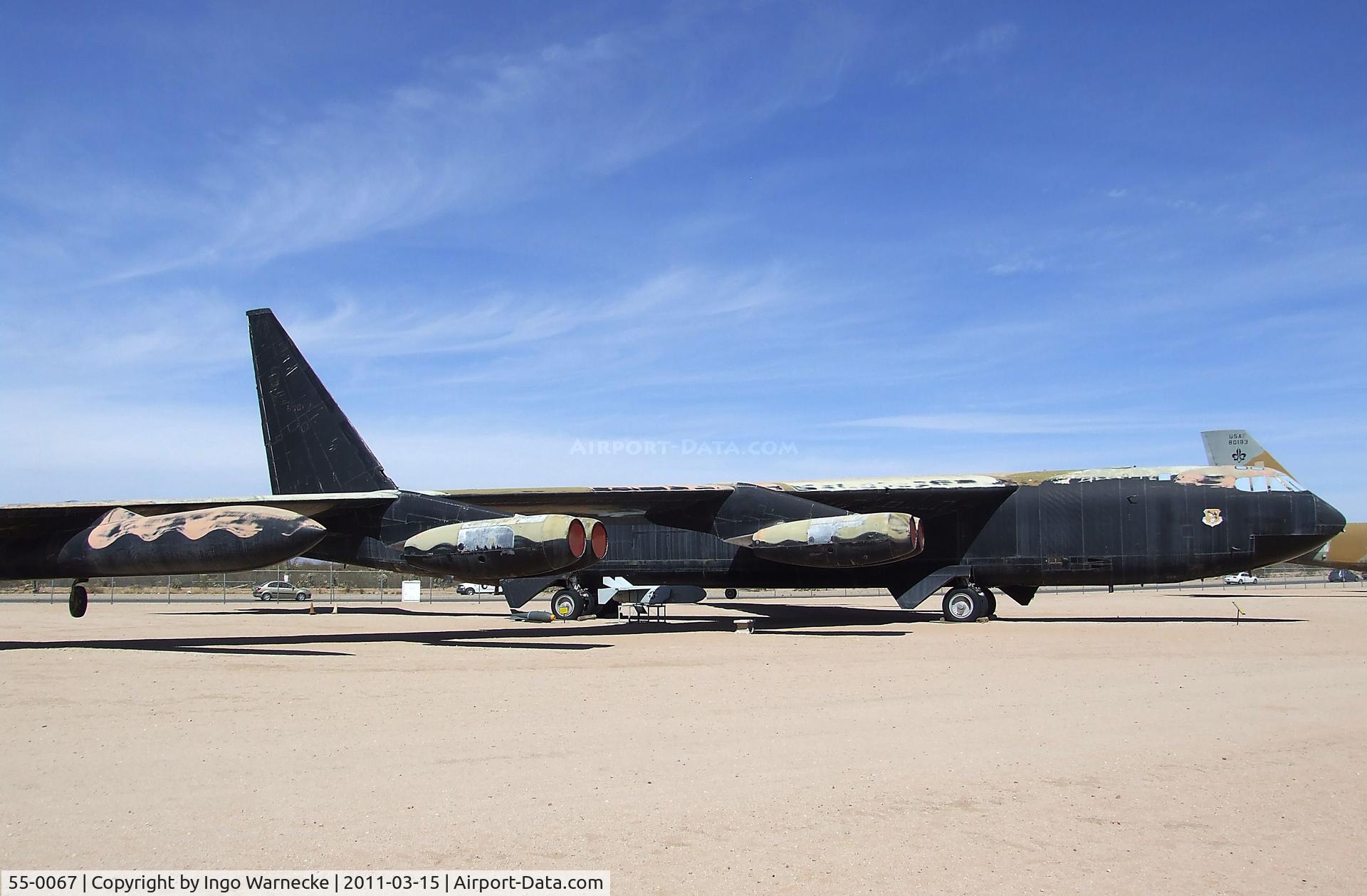 55-0067, 1955 Boeing B-52D Stratofortress C/N 464019, Boeing B-52D Stratofortress at the Pima Air & Space Museum, Tucson AZ